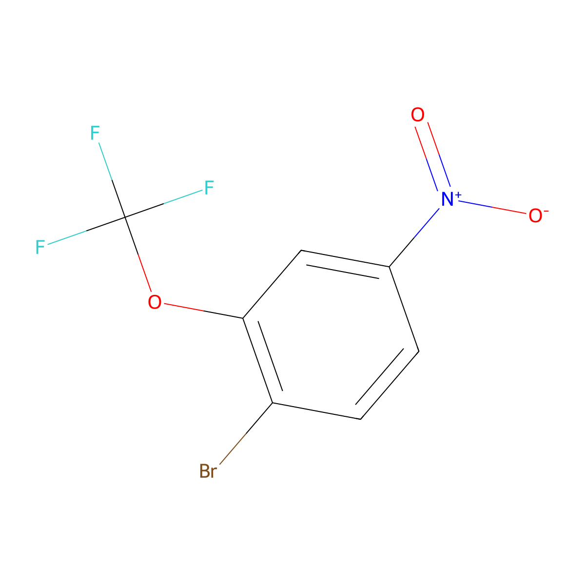 1-Bromo-4-nitro-2-(trifluoromethoxy)benzene molecular structure, CAS 1807109-20-1