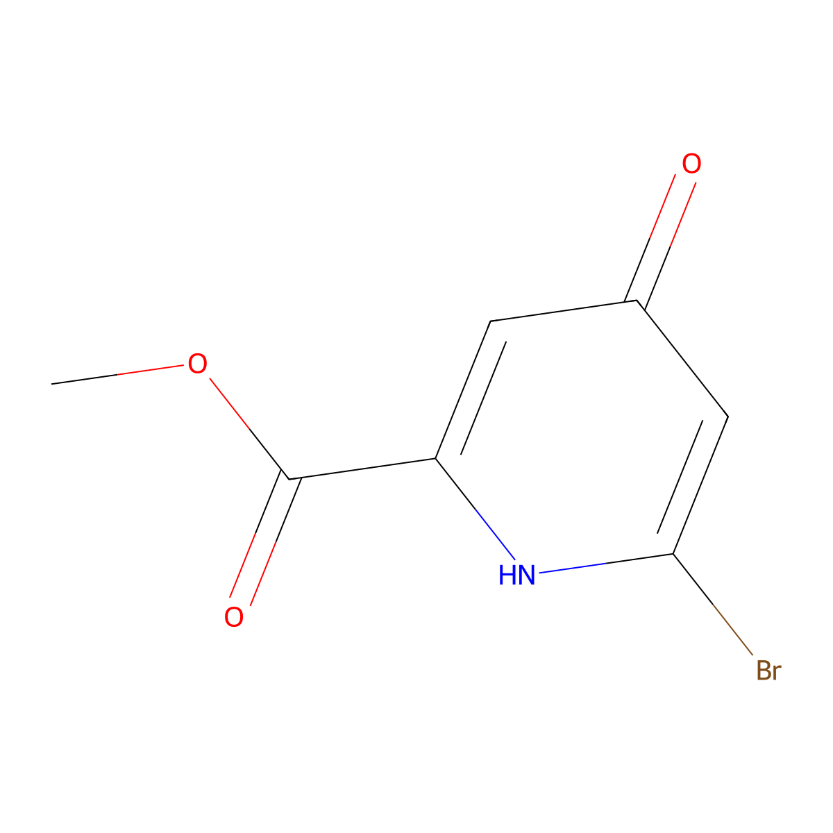 Methyl 6-bromo-4-hydroxypicolinate molecular structure, CAS 1807118-33-7