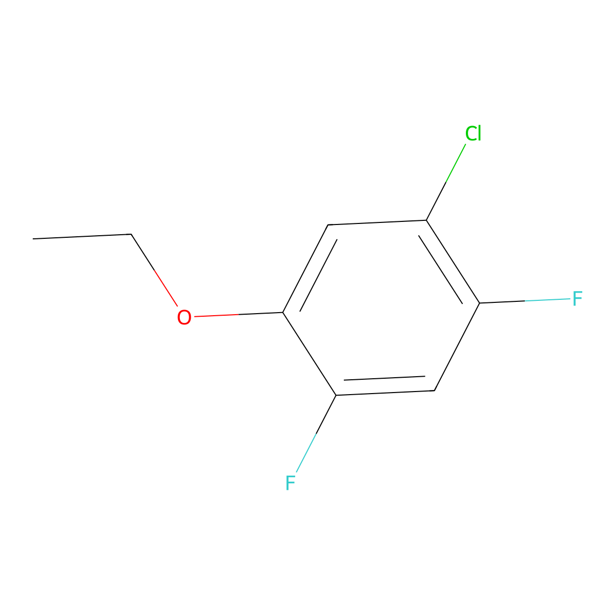 1-Chloro-5-ethoxy-2,4-difluorobenzene molecular structure, CAS 1807133-15-8