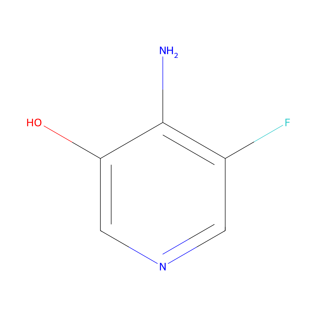 4-Amino-5-fluoropyridin-3-ol molecular structure, CAS 1807159-86-9