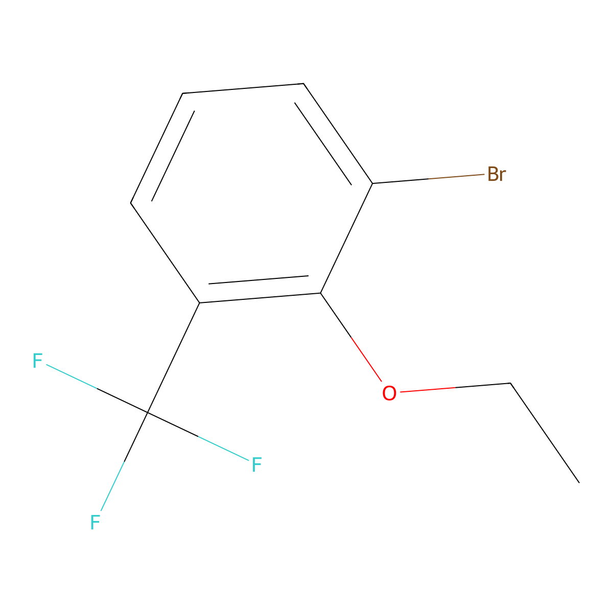 1-Bromo-2-ethoxy-3-(trifluoromethyl)benZene molecular structure, CAS 1807169-63-6