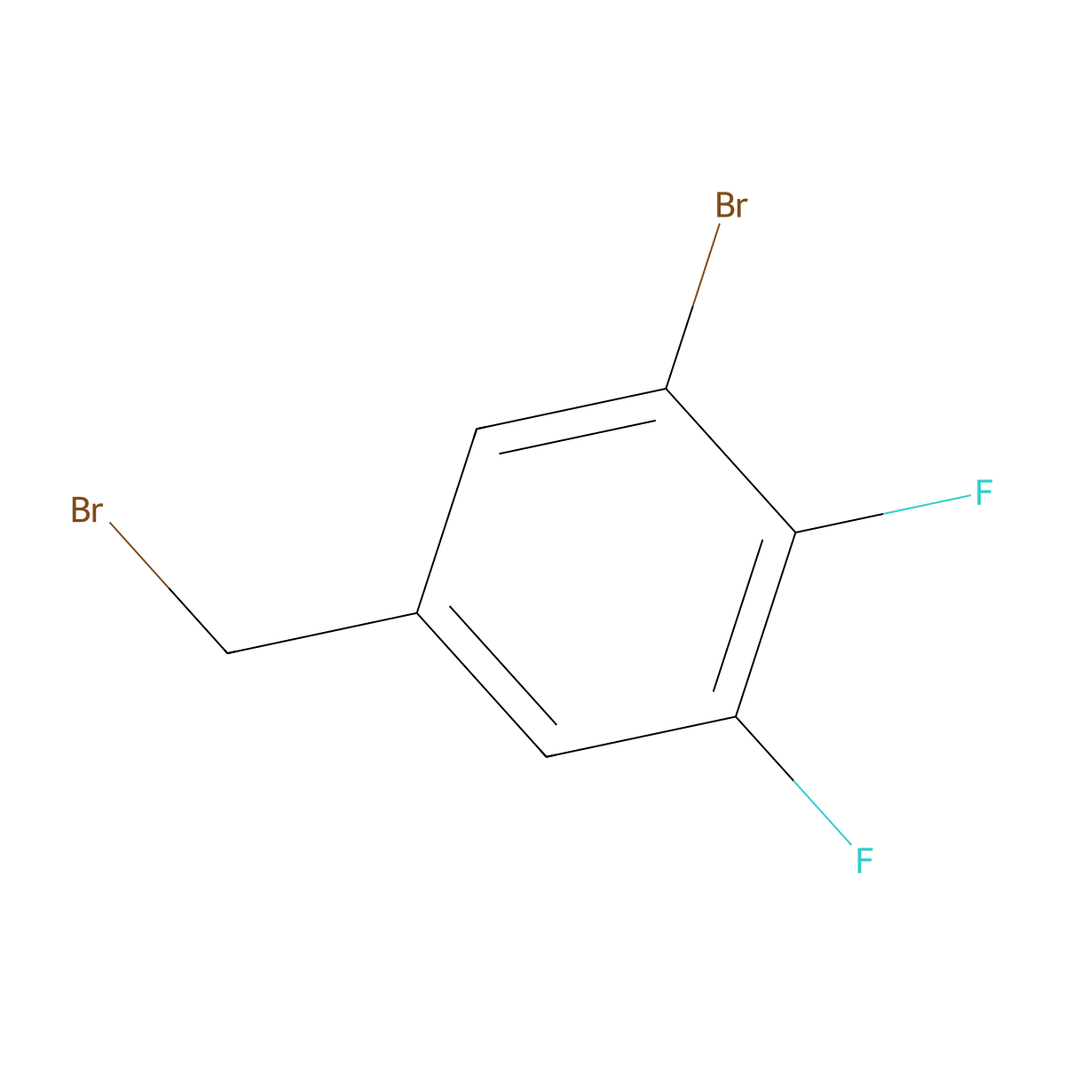 3-Bromo-4,5-difluorobenzyl bromide molecular structure, CAS 1807172-44-6