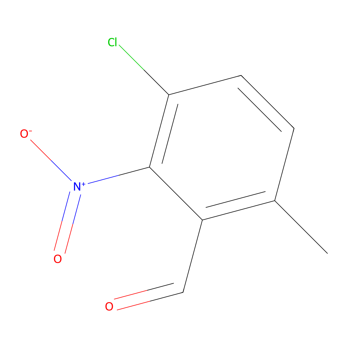 3-Chloro-6-methyl-2-nitrobenzaldehyde molecular structure, CAS 1807173-57-4
