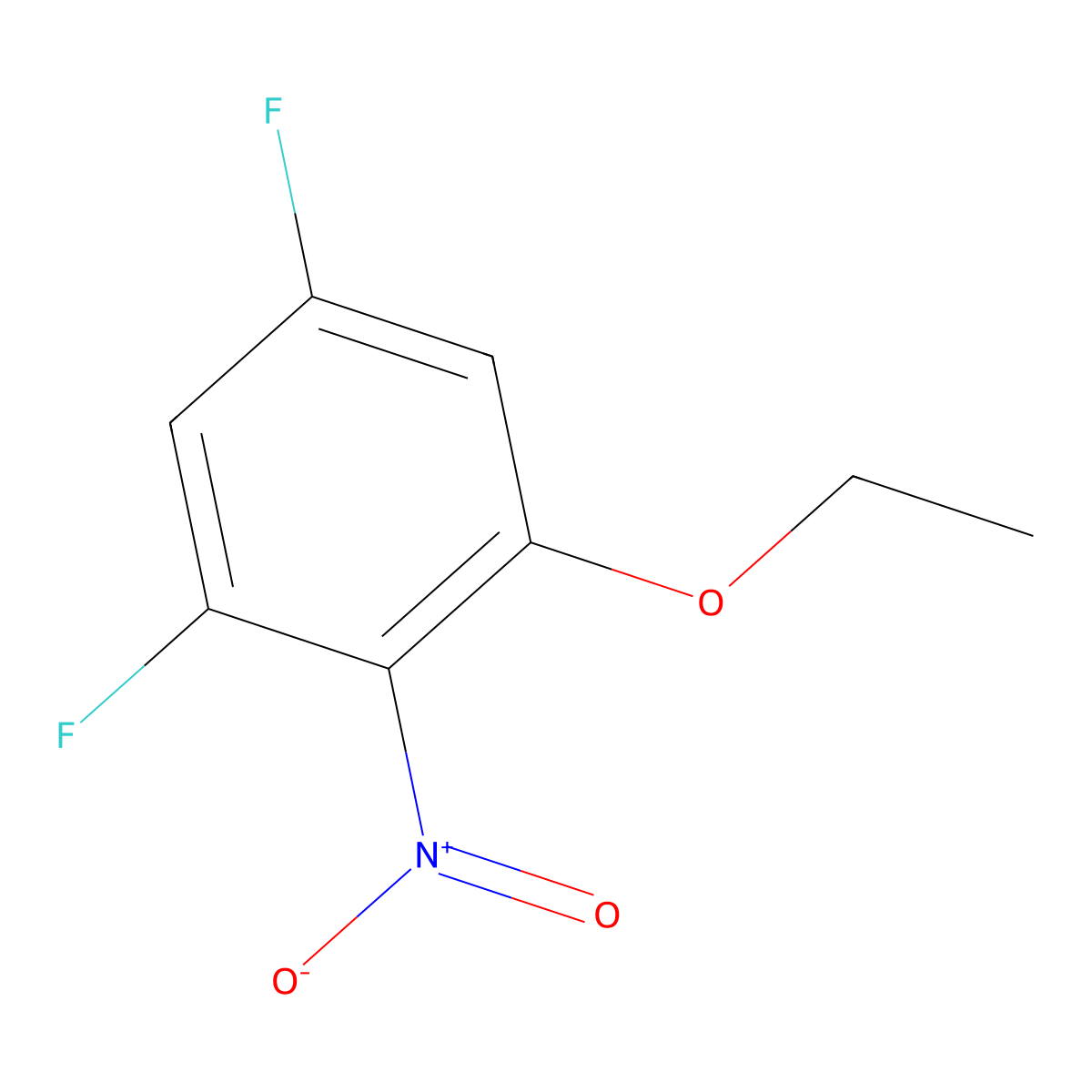1,5-Difluoro-3-ethoxy-2-nitrobenzene molecular structure, CAS 1807178-03-5