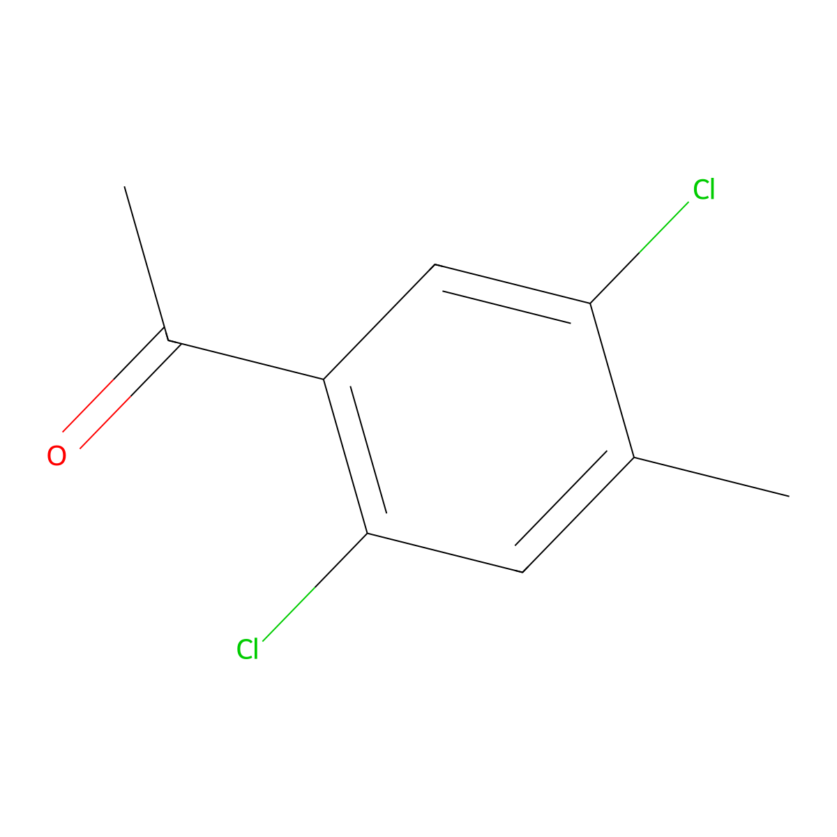 1-(2,5-Dichloro-4-methylphenyl)ethan-1-one molecular structure, CAS 1807179-94-7