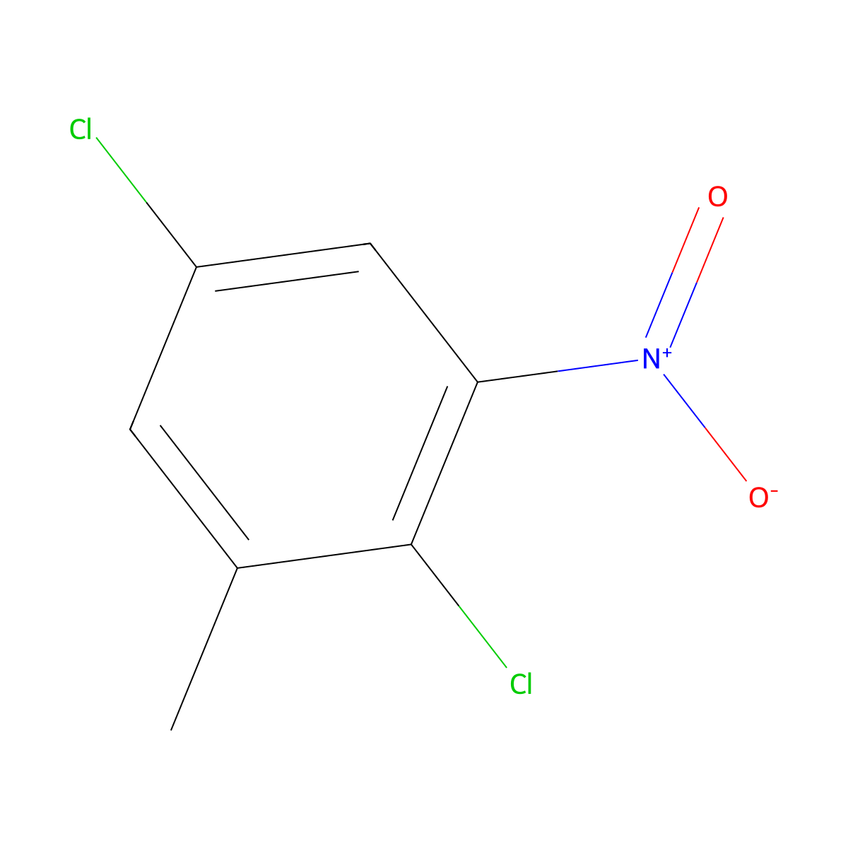 Benzene, 2,5-dichloro-1-methyl-3-nitro- molecular structure, CAS 1807182-52-0