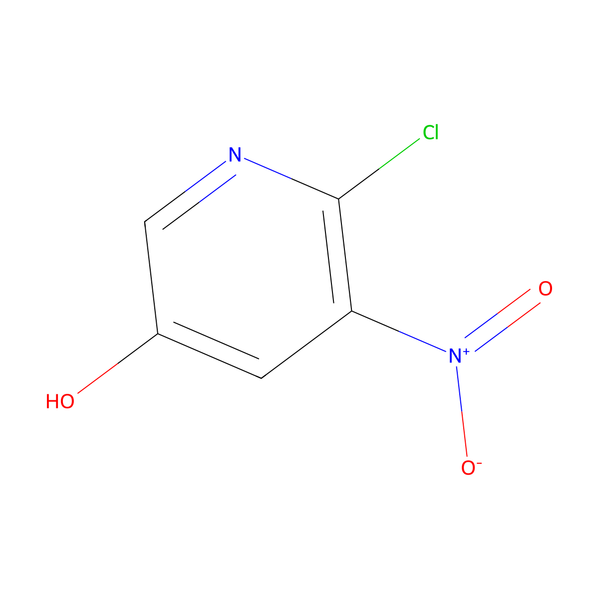 6-Chloro-5-nitropyridin-3-ol molecular structure, CAS 1807187-01-4