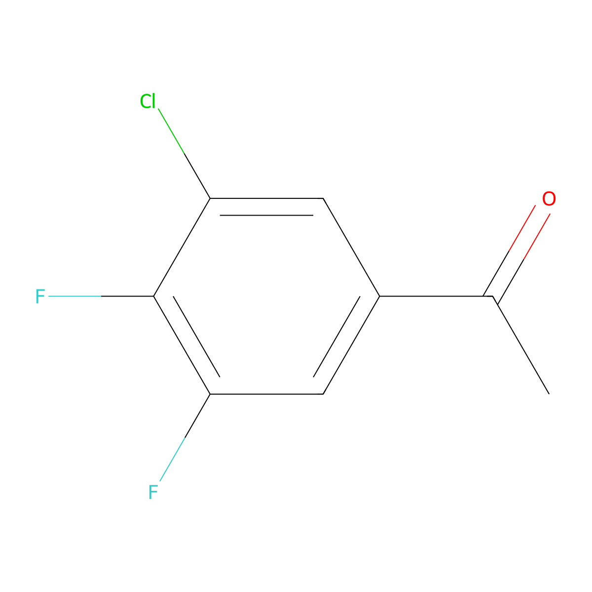 1-(3-Chloro-4,5-difluorophenyl)ethanone molecular structure, CAS 1807188-13-1