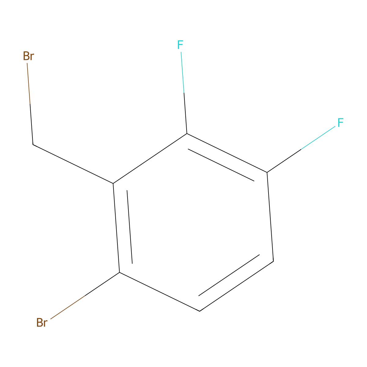 6-Bromo-2,3-difluorobenzyl bromide molecular structure, CAS 1807193-48-1