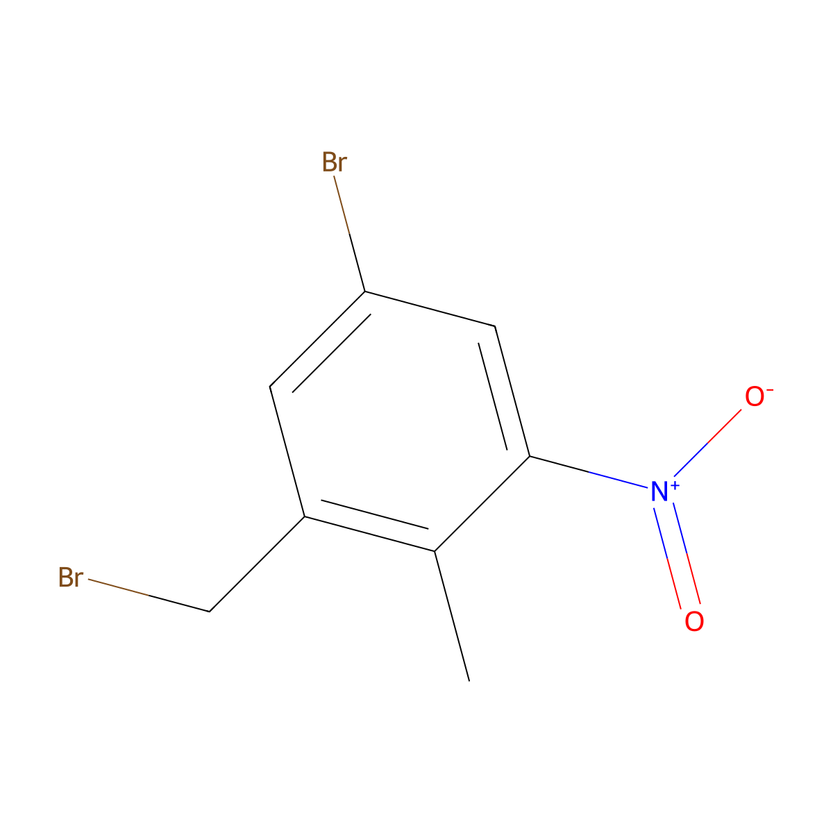 5-Bromo-1-(bromomethyl)-2-methyl-3-nitrobenzene molecular structure, CAS 1807196-13-9