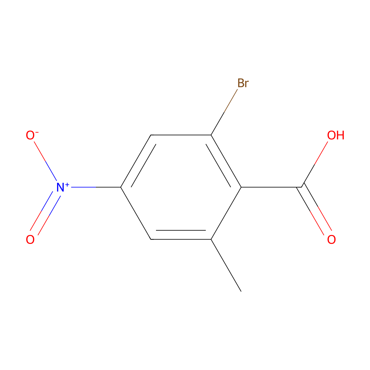 2-Bromo-6-methyl-4-nitrobenzoic acid molecular structure, CAS 1807209-44-4