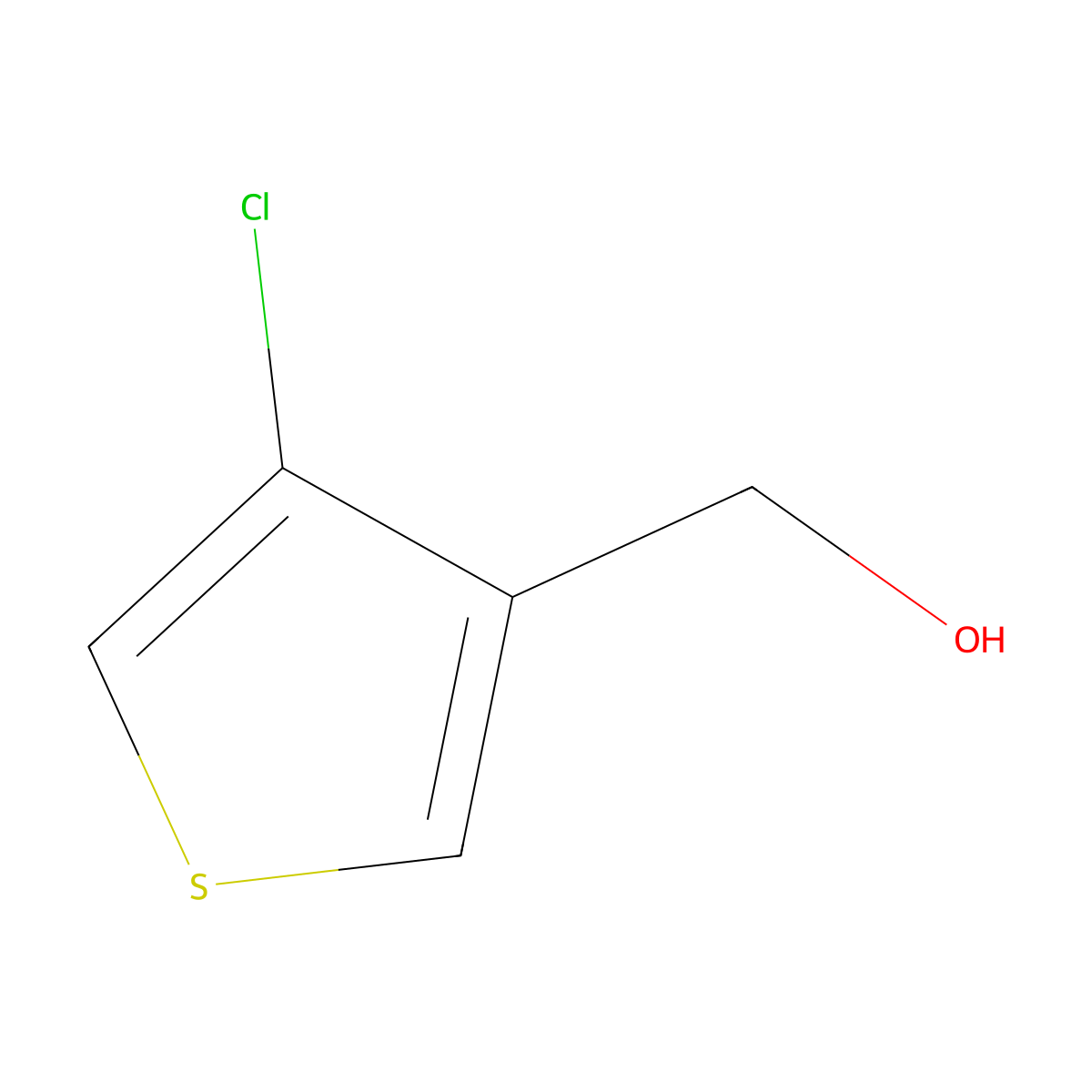 (4-Chlorothiophen-3-yl)methanol molecular structure, CAS 1807212-33-4