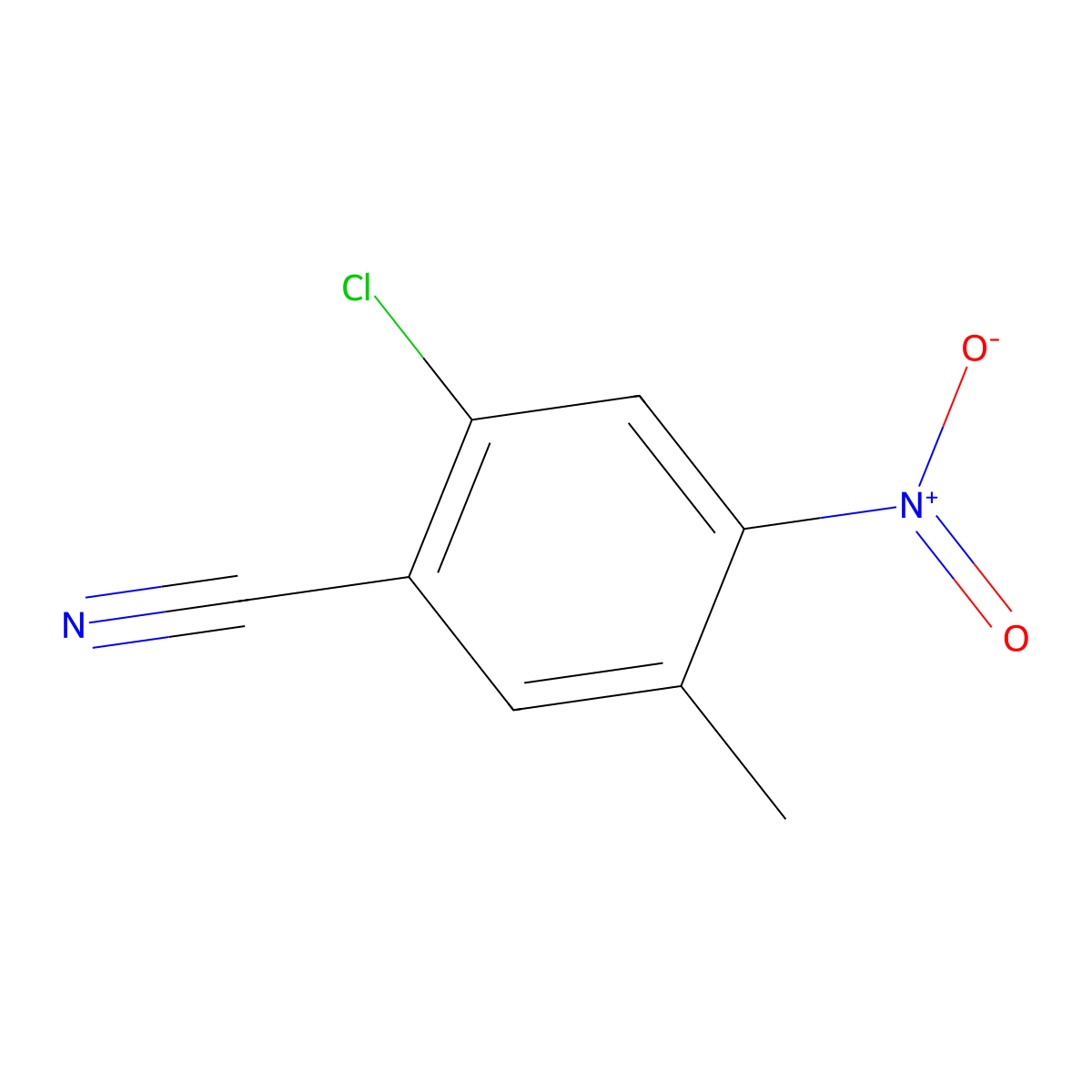 2-Chloro-5-methyl-4-nitrobenzonitrile molecular structure, CAS 1807214-07-8