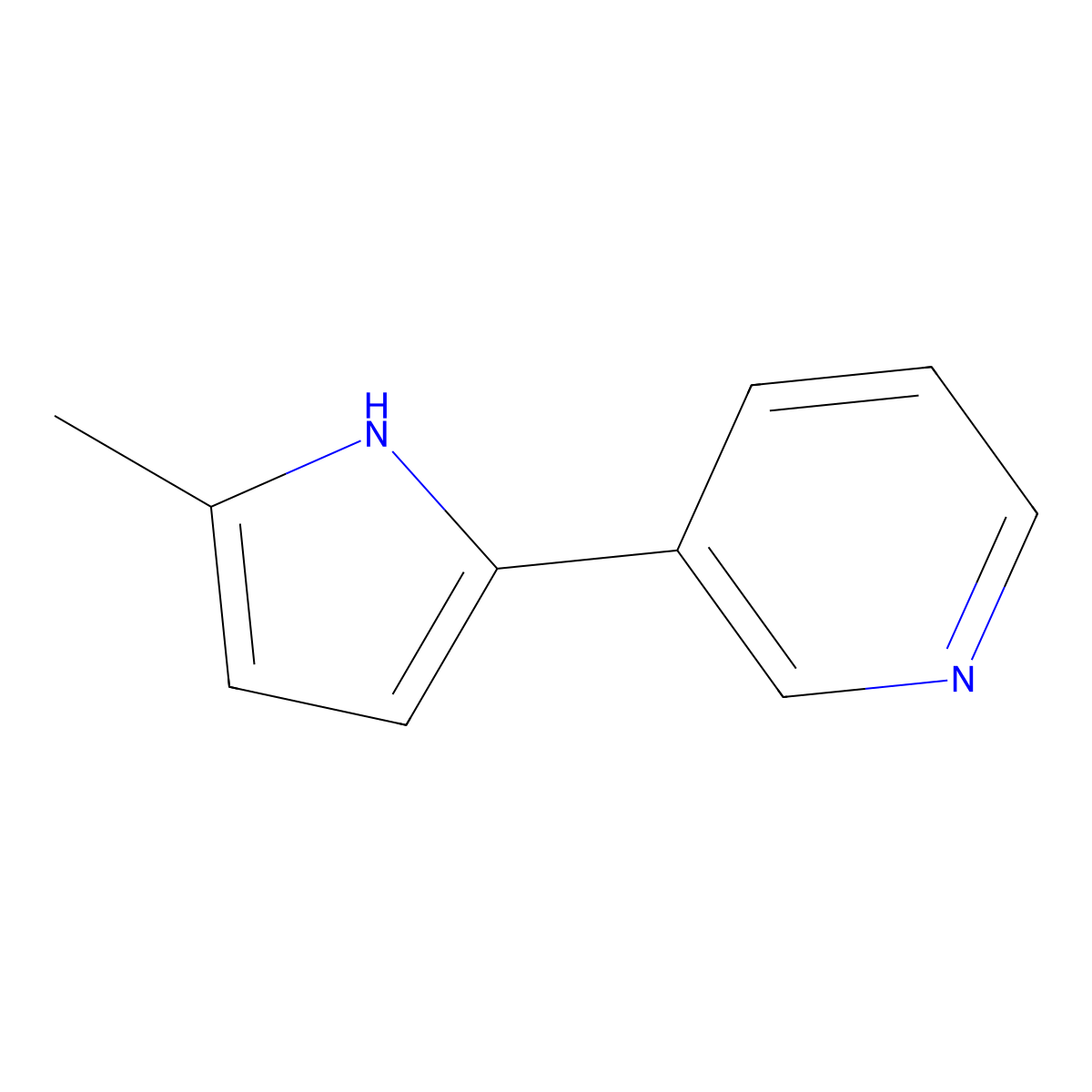 3-(5-methyl-1H-pyrrol-2-yl)pyridine molecular structure, CAS 180723-86-8