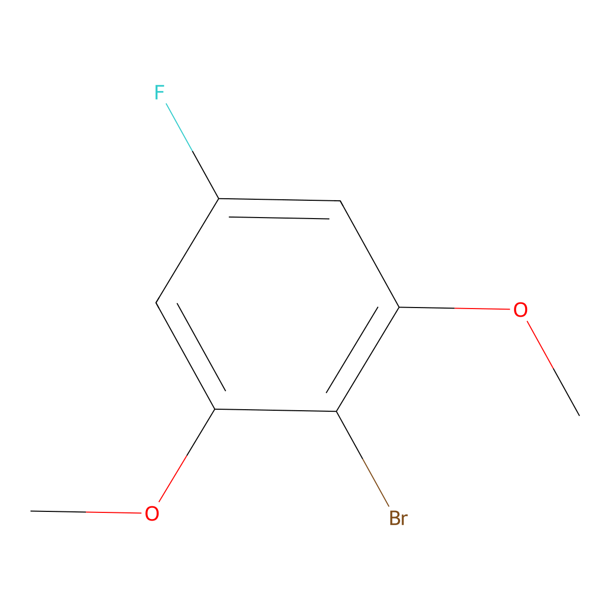 2-Bromo-5-fluoro-1,3-dimethoxybenZene molecular structure, CAS 1807239-44-6