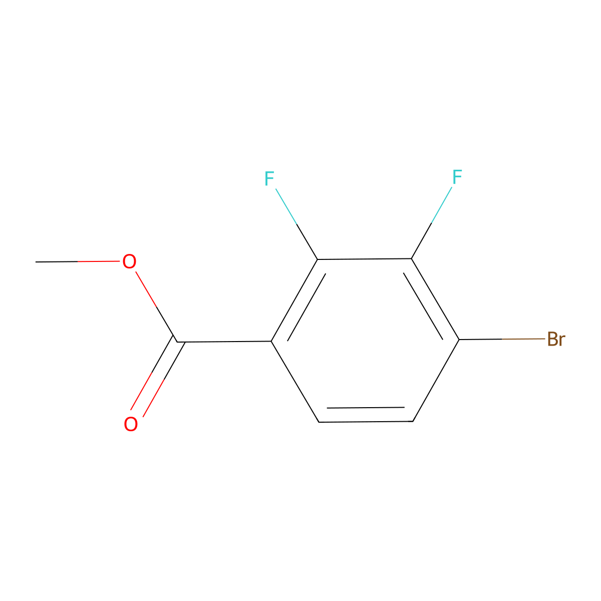 Methyl 4-bromo-2,3-difluorobenzoate molecular structure, CAS 1807244-07-0