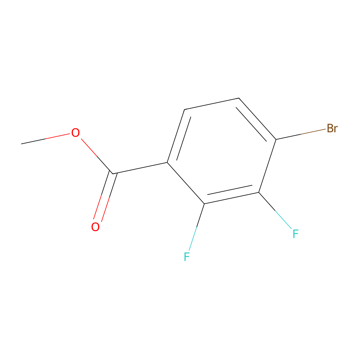 Methyl 4-bromo-2,3-difluorobenzoate molecular structure, CAS 1807244-07-0