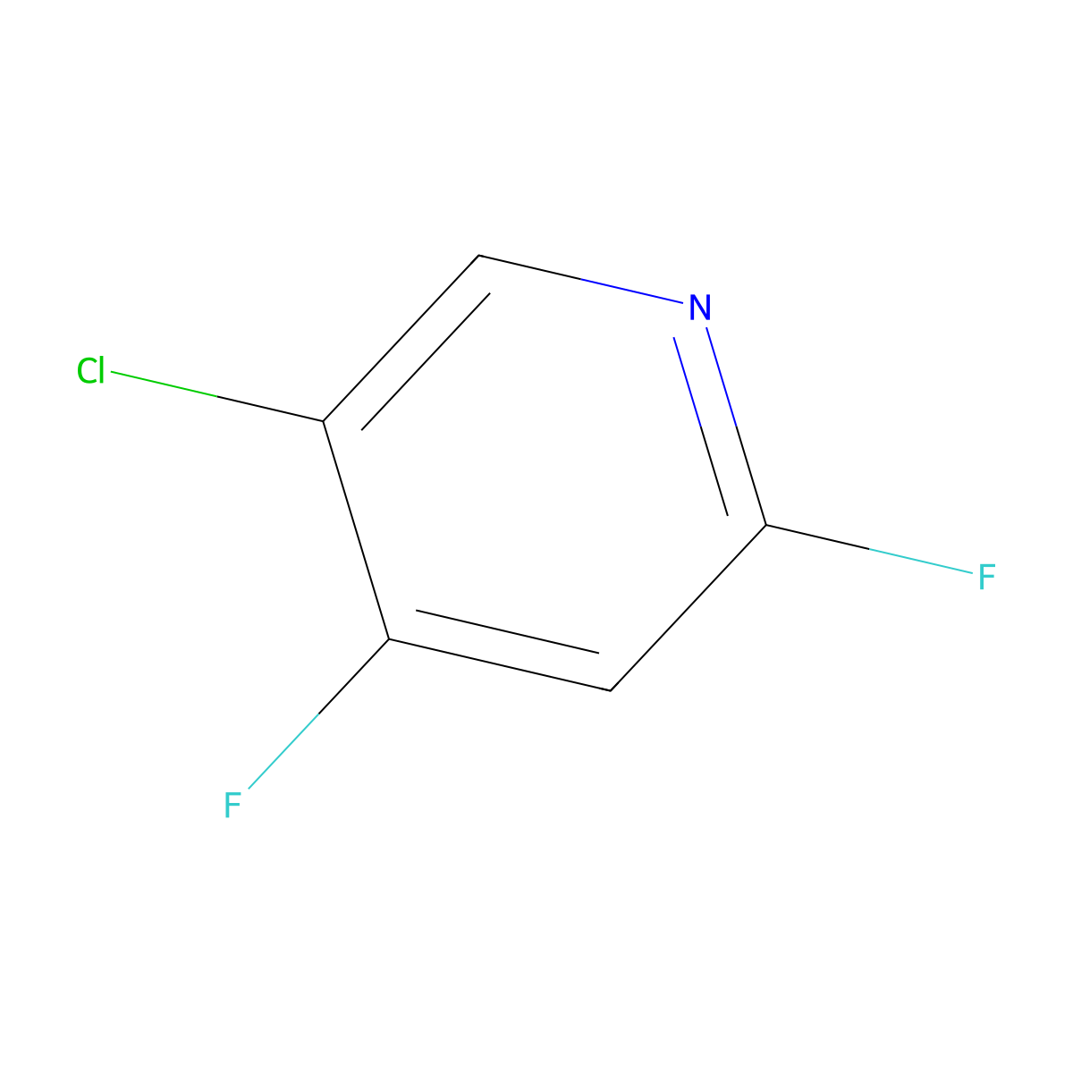 5-Chloro-2,4-difluoropyridine molecular structure, CAS 1807257-52-8