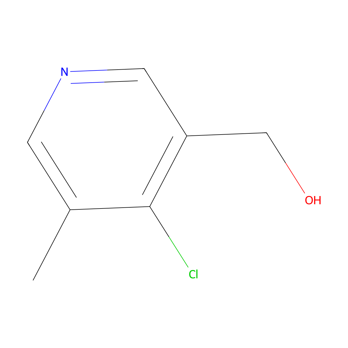 4-Chloro-5-methyl-3-pyridinemethanol molecular structure, CAS 1807270-23-0