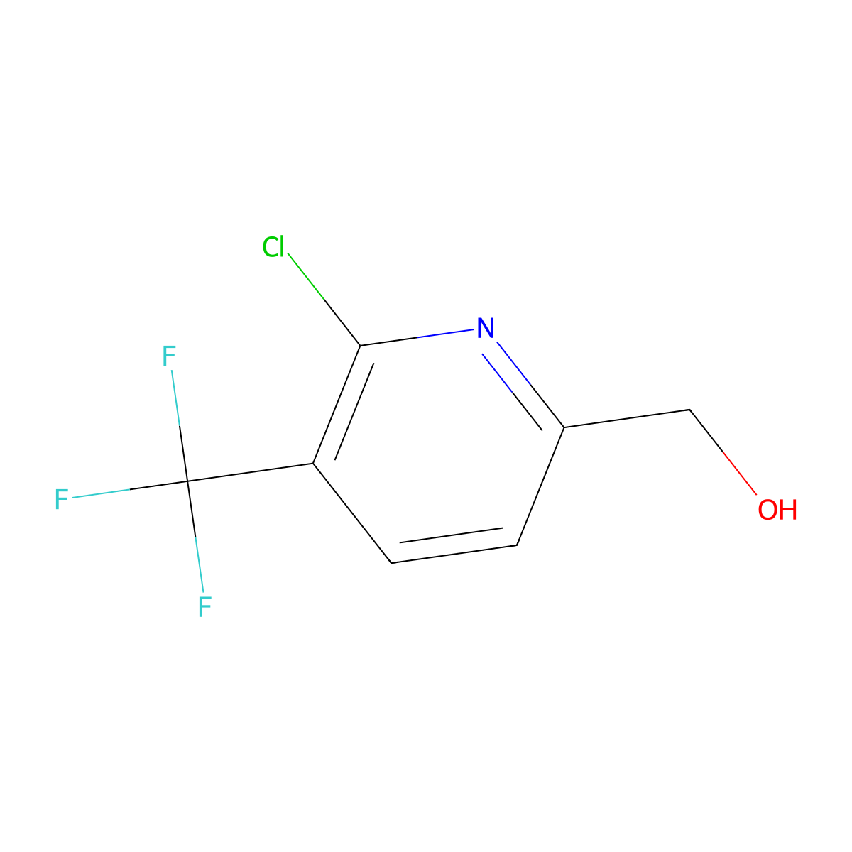 (6-Chloro-5-(trifluoromethyl)pyridin-2-yl)methanol molecular structure, CAS 1807270-39-8