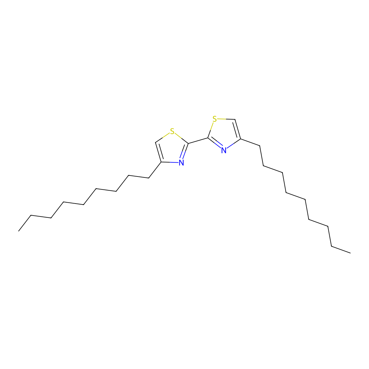 4,4'-Dinonyl-2,2'-bi-1,3-thiazole molecular structure, CAS 180729-91-3