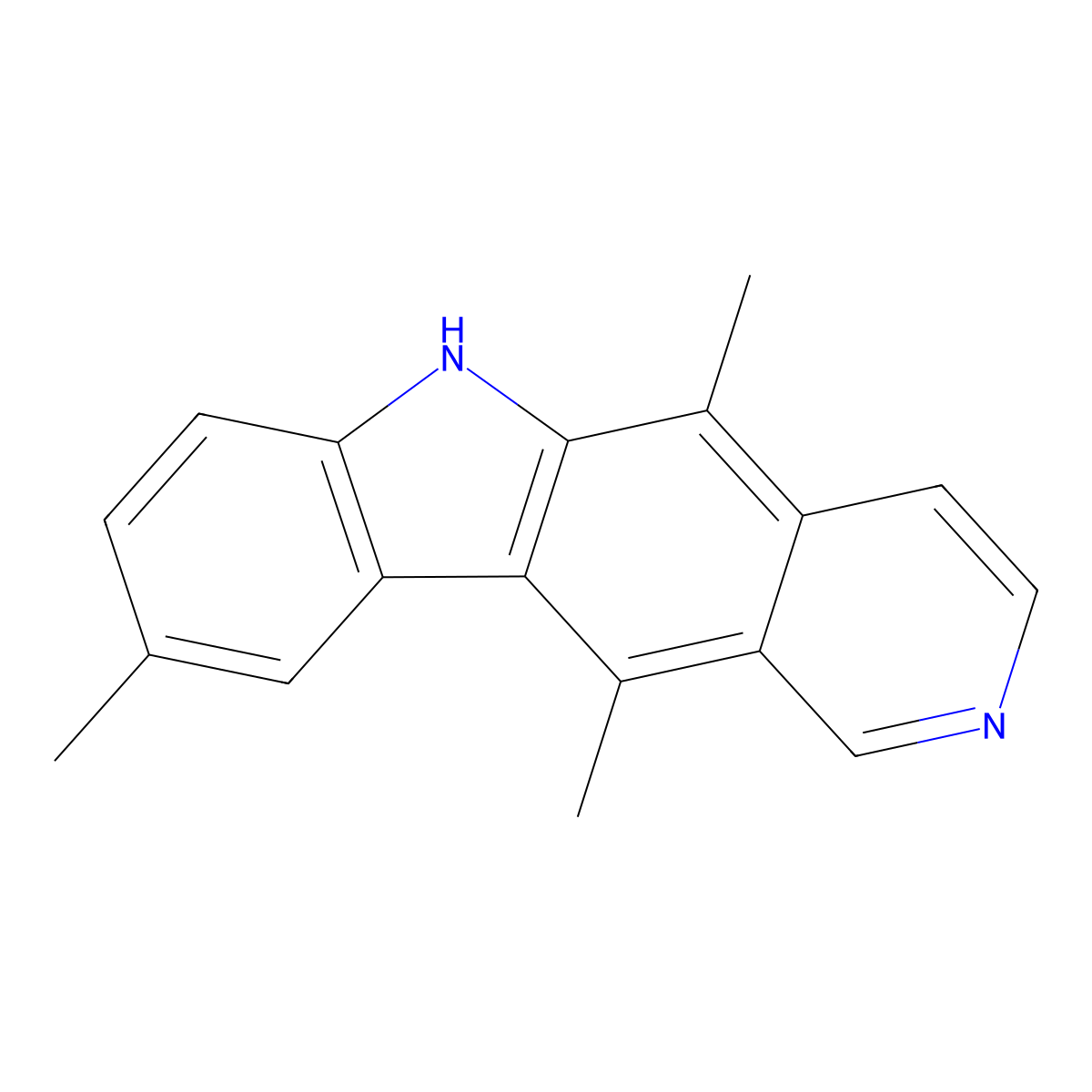 9-Methylellipticine molecular structure, CAS 18073-31-9