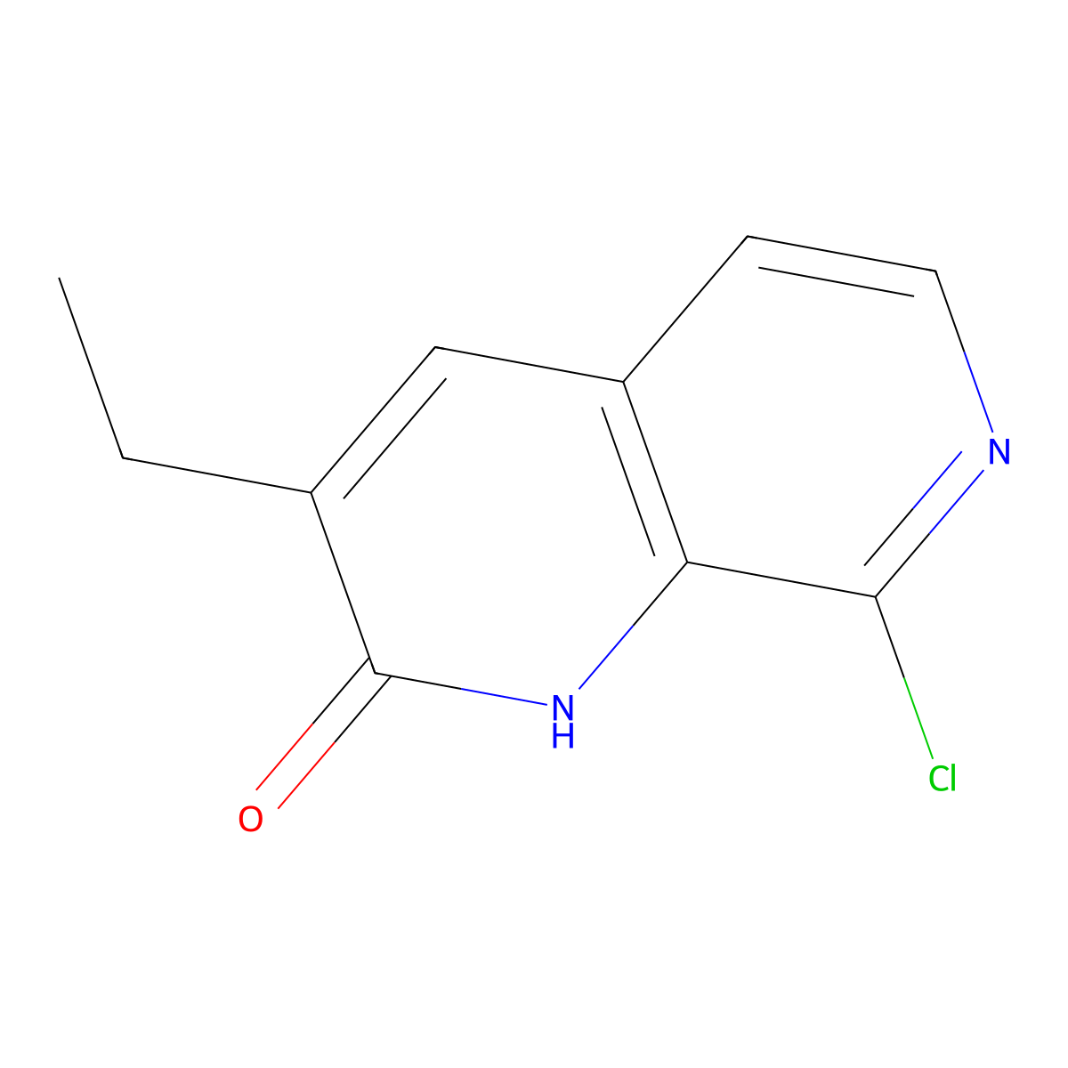 8-Chloro-3-ethyl-1,7-naphthyridin-2(1H)-one molecular structure, CAS 1807350-83-9