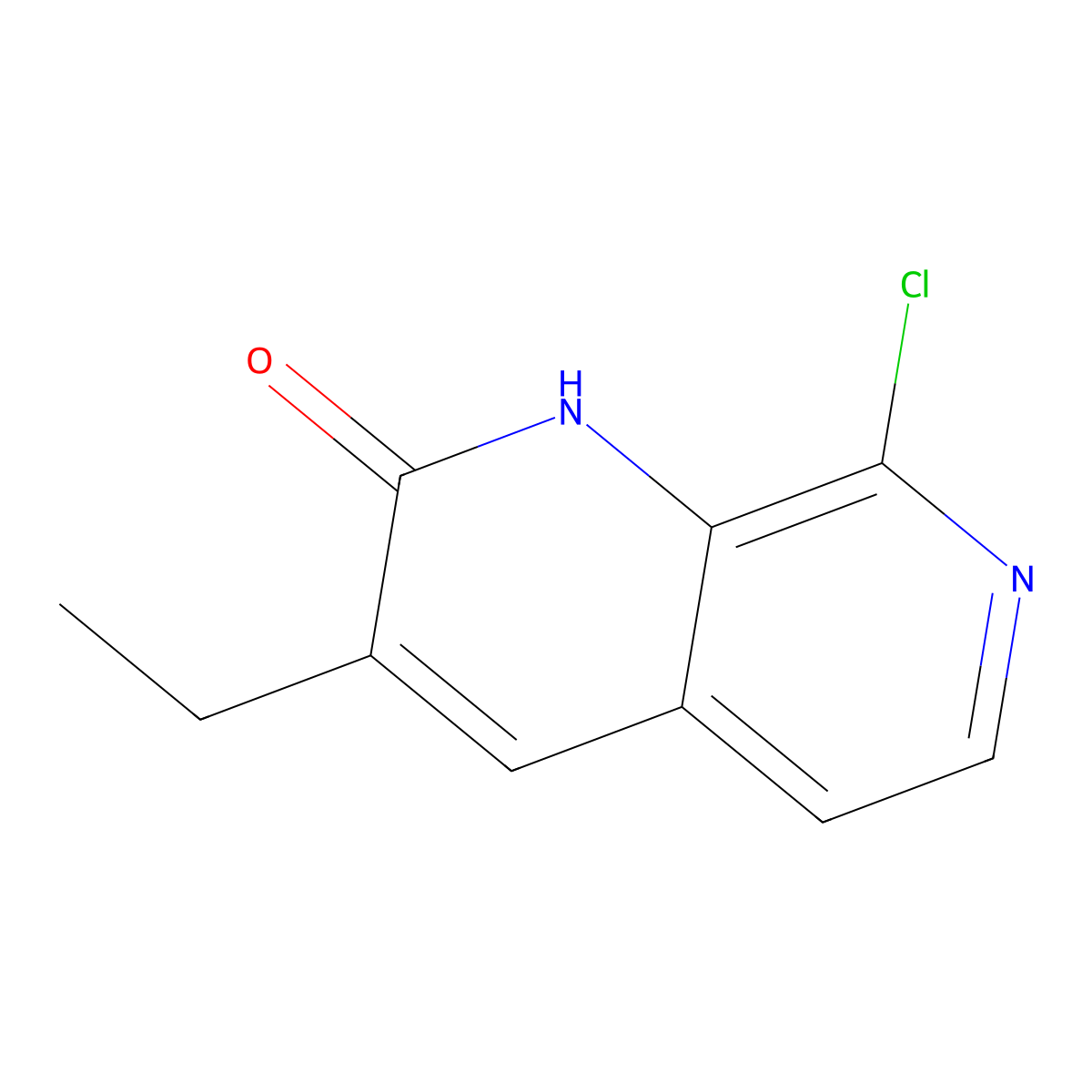 8-Chloro-3-ethyl-1,7-naphthyridin-2(1H)-one molecular structure, CAS 1807350-83-9