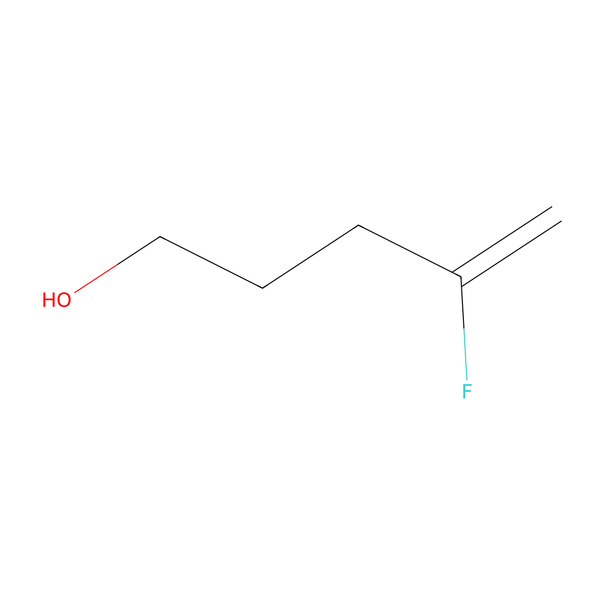 4-Fluoropent-4-en-1-ol molecular structure, CAS 180748-67-8
