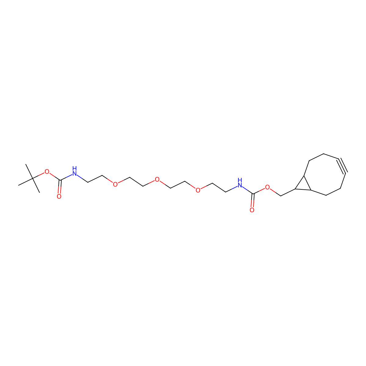 endo-BCN-PEG3-Boc-amine molecular structure, CAS 1807501-84-3
