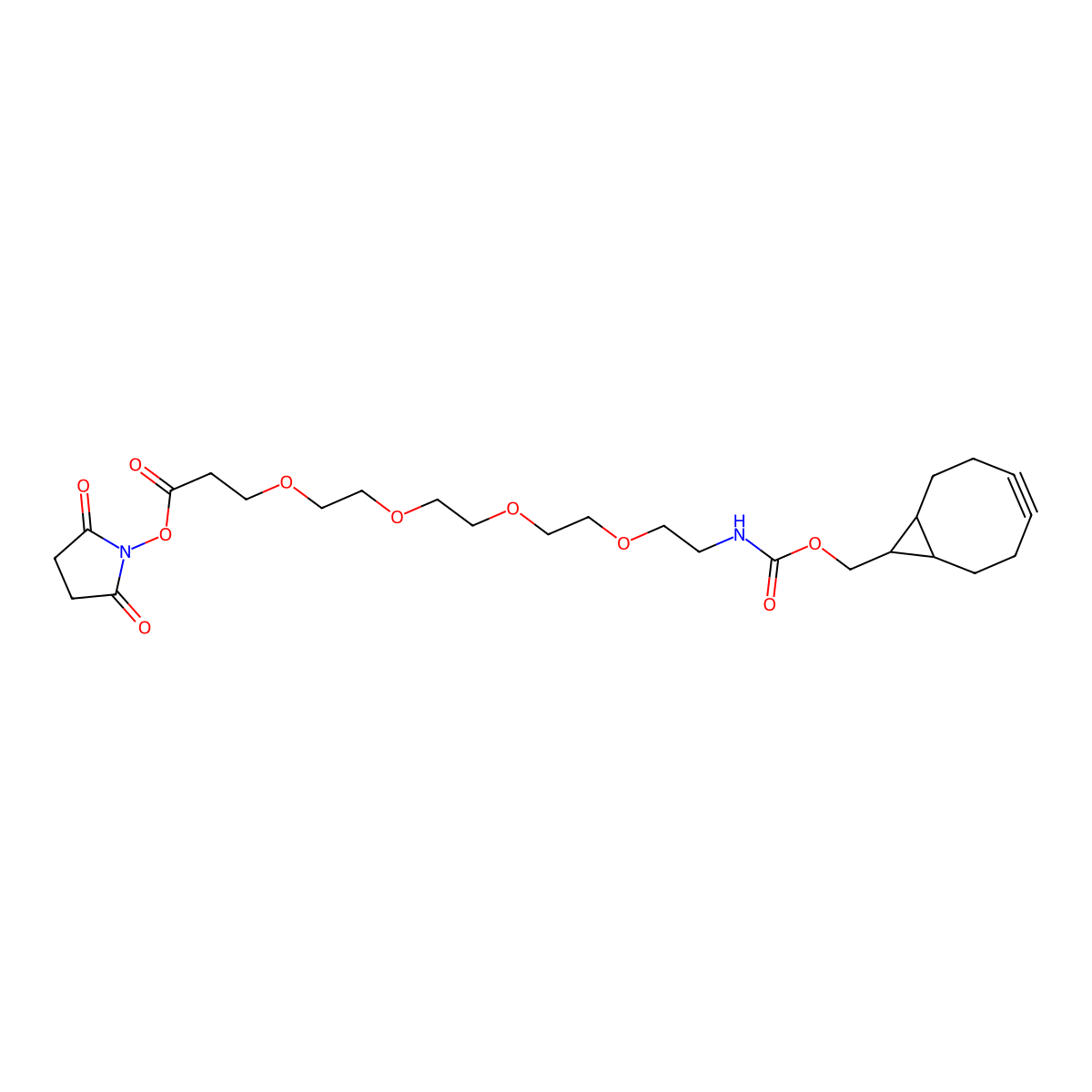 endo-BCN-PEG4-NHS ester molecular structure, CAS 1807501-86-5