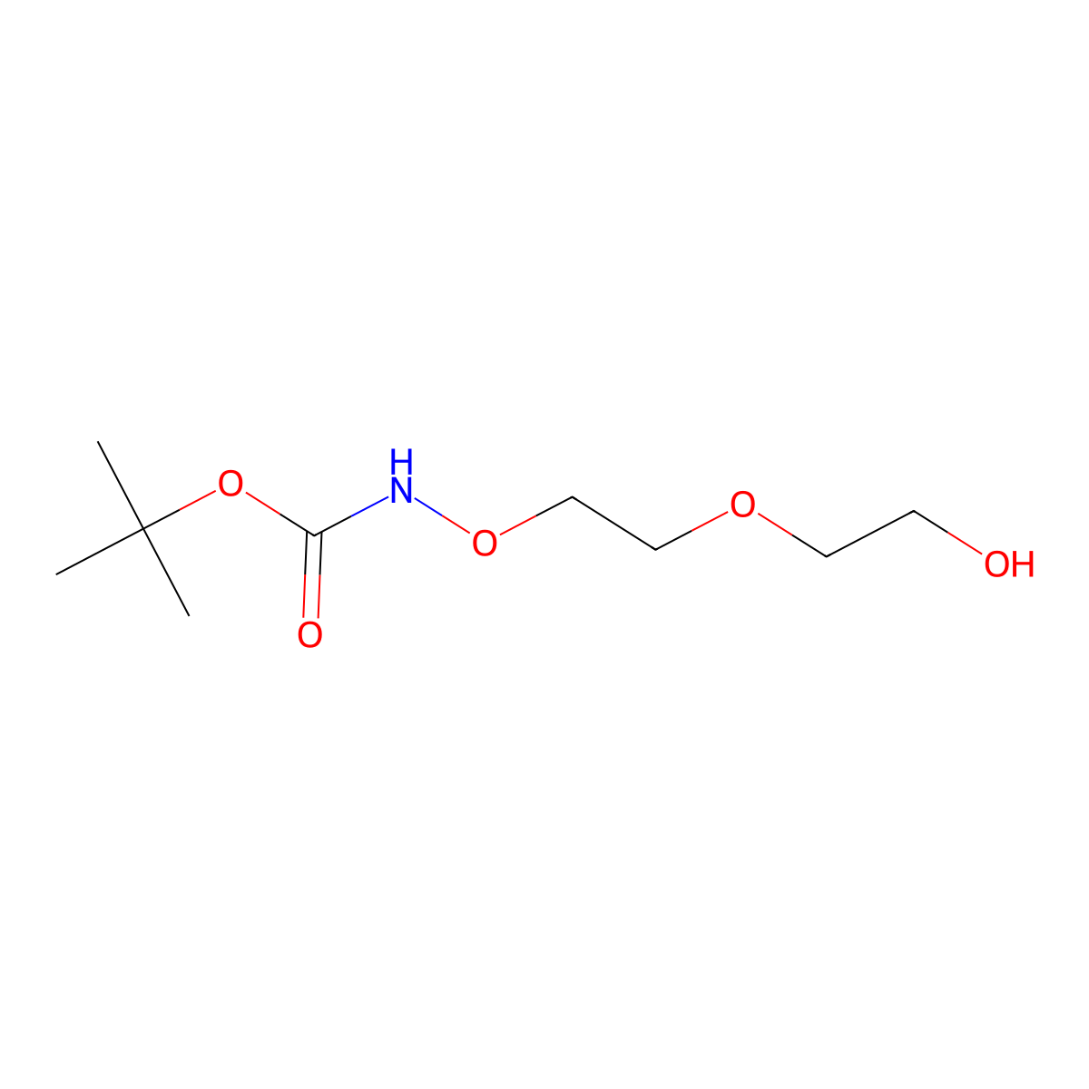 Boc-Aminooxy-PEG2 molecular structure, CAS 1807503-86-1