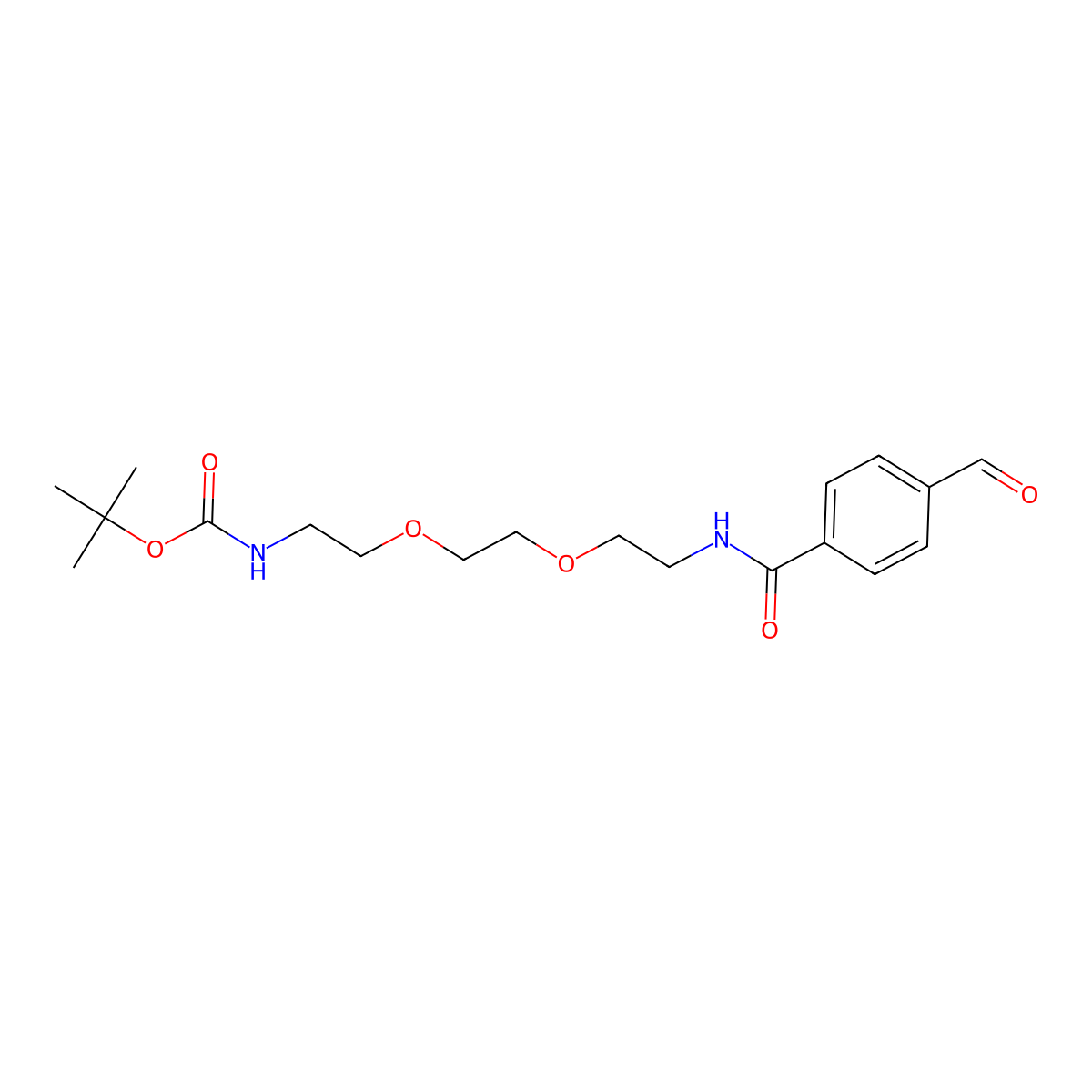 Ald-Ph-PEG2-NH-Boc molecular structure, CAS 1807503-90-7