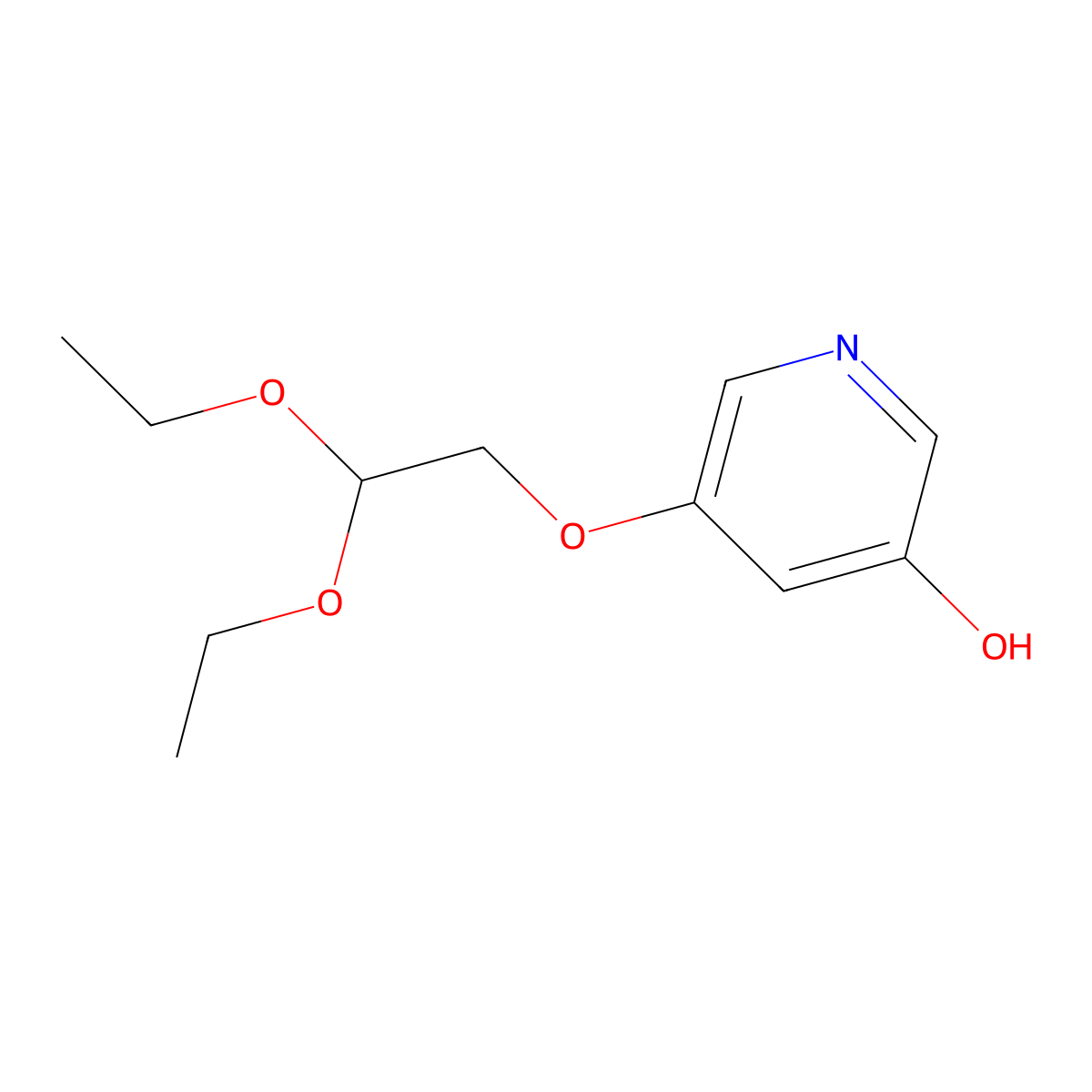 5-(2,2-Diethoxyethoxy)pyridin-3-ol molecular structure, CAS 1807503-93-0