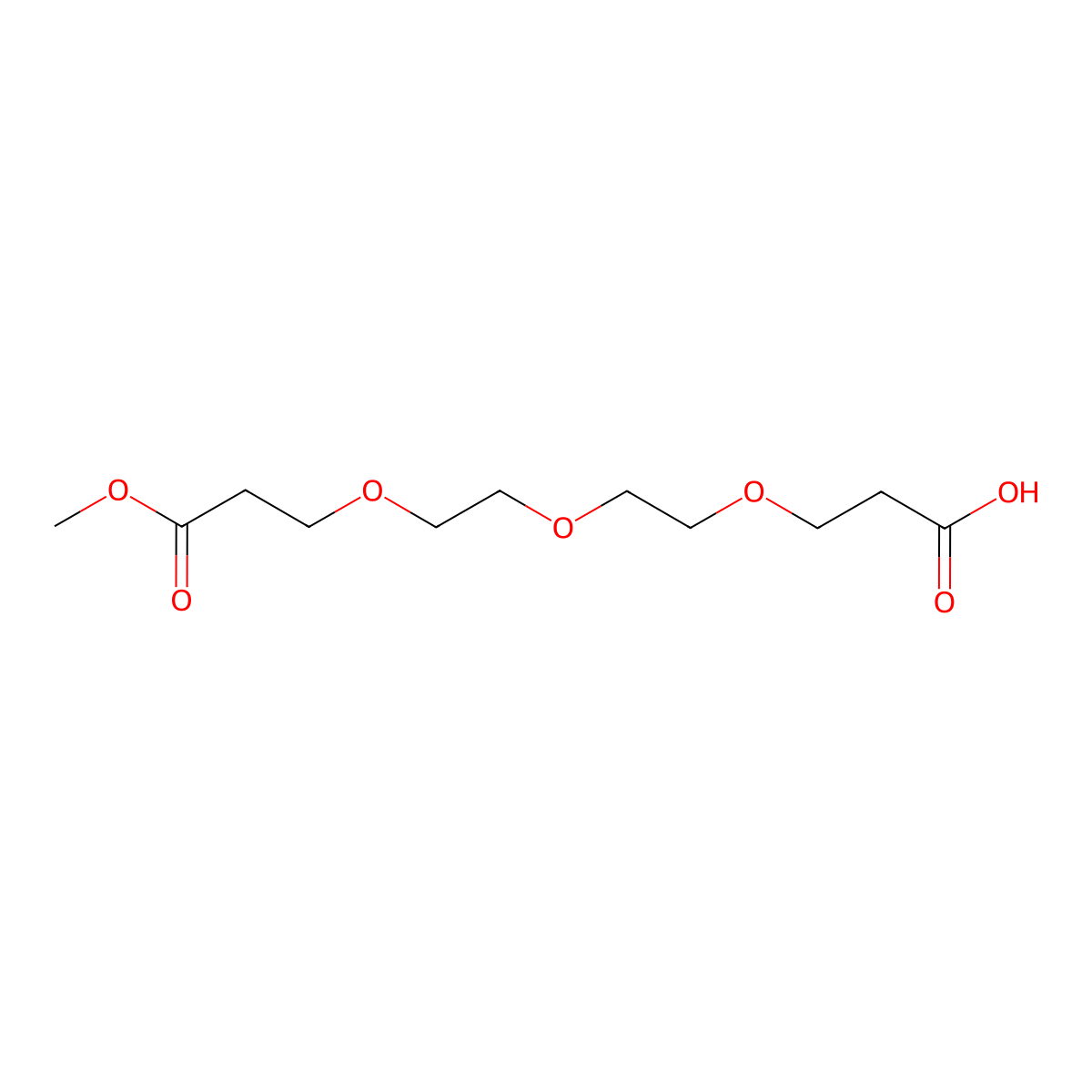 Acid-PEG3-mono-methyl ester molecular structure, CAS 1807505-26-5