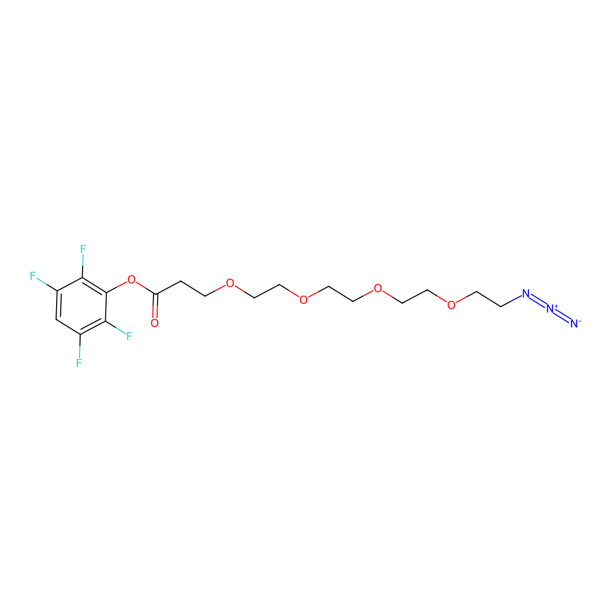Azido-PEG4-TFP ester molecular structure, CAS 1807505-33-4