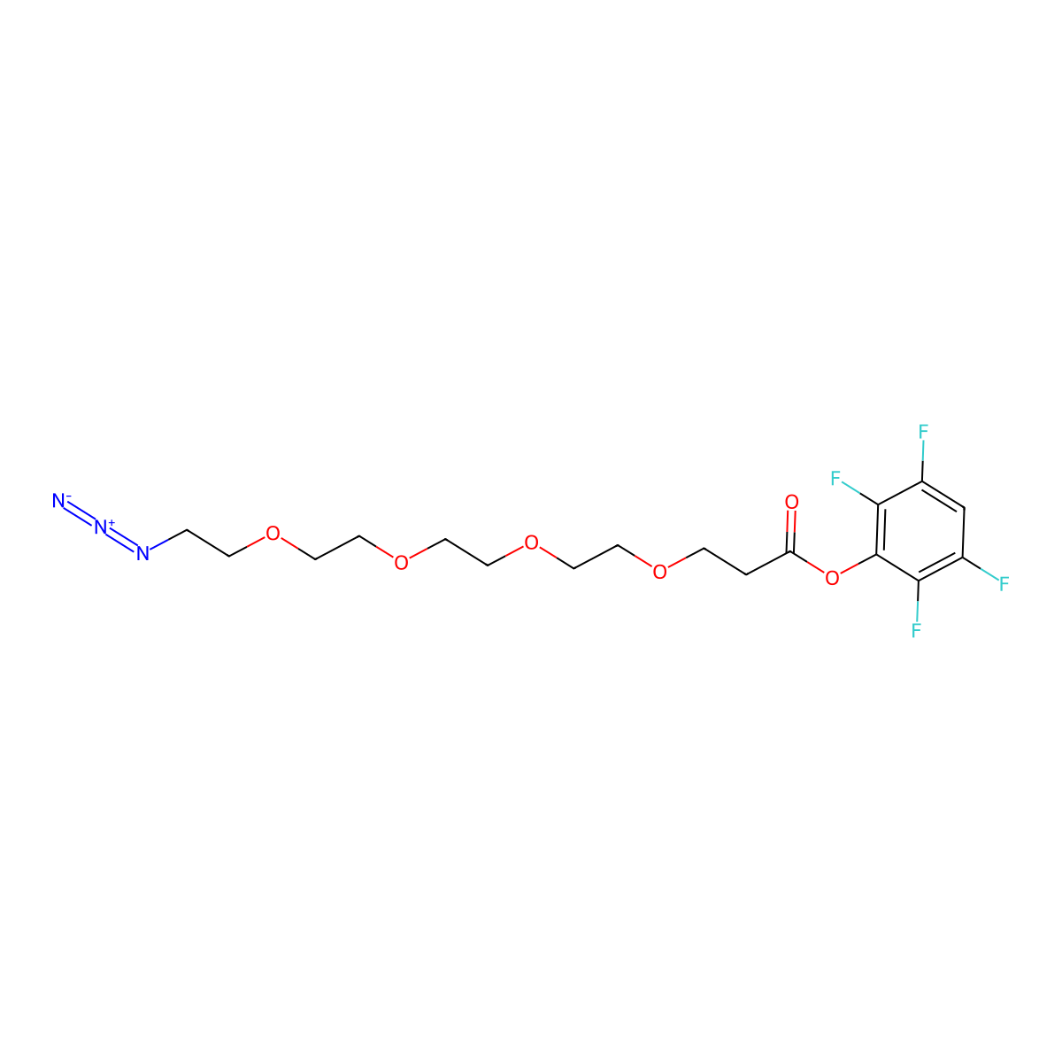 Azido-PEG4-TFP ester molecular structure, CAS 1807505-33-4