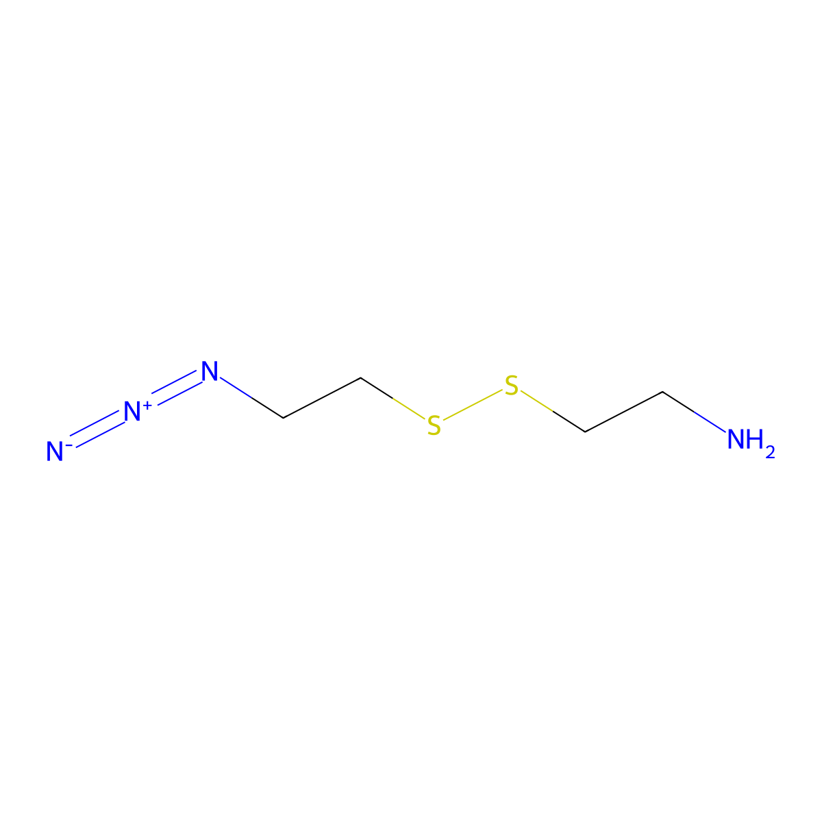 Azidoethyl-SS-ethylamine molecular structure, CAS 1807512-40-8