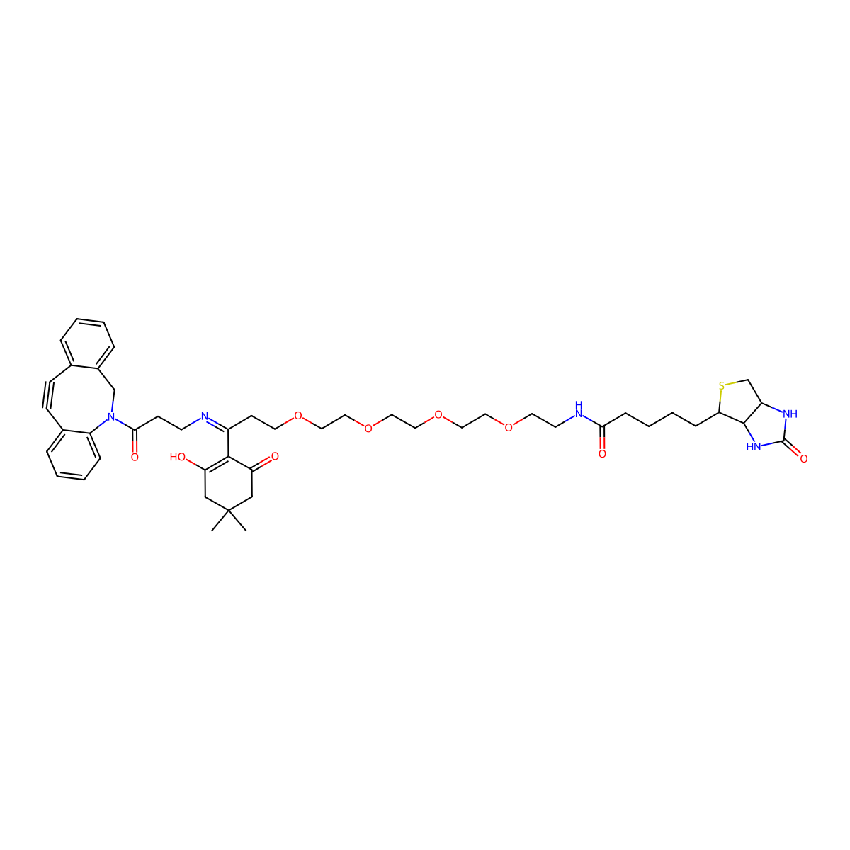 Dde Biotin-PEG4-DBCO molecular structure, CAS 1807512-43-1