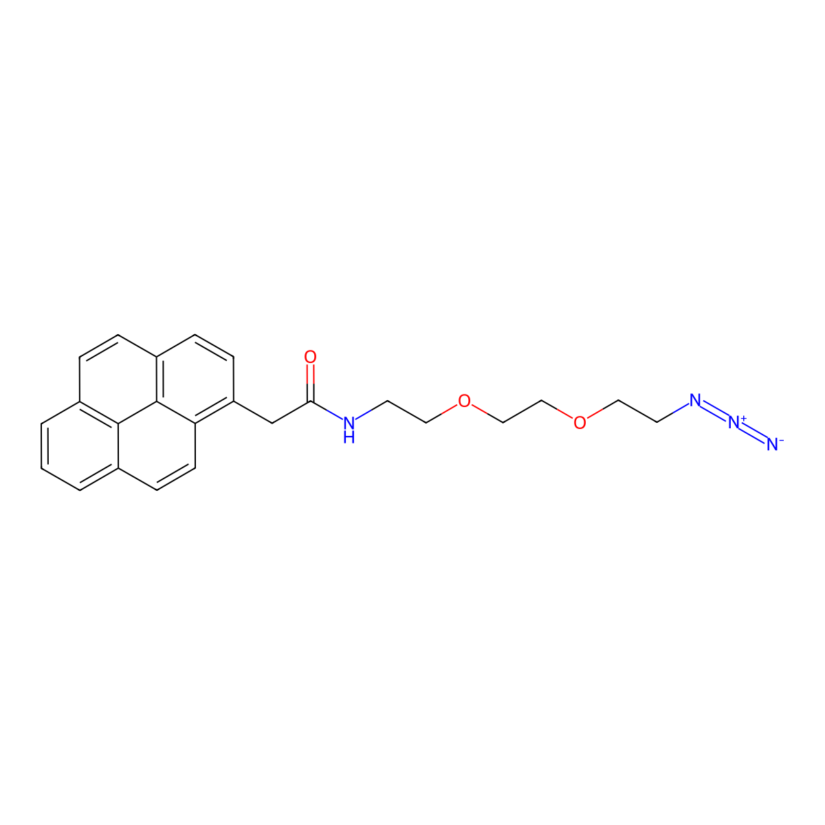 Pyrene azide 2 molecular structure, CAS 1807512-45-3