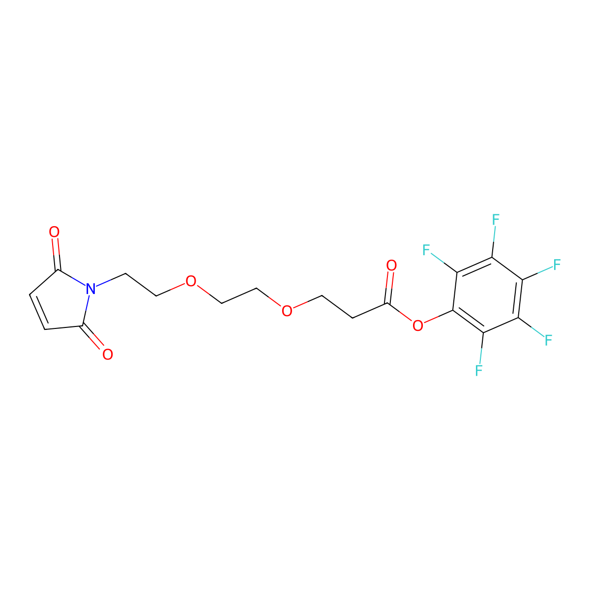 Mal-PEG2-PFP molecular structure, CAS 1807512-47-5