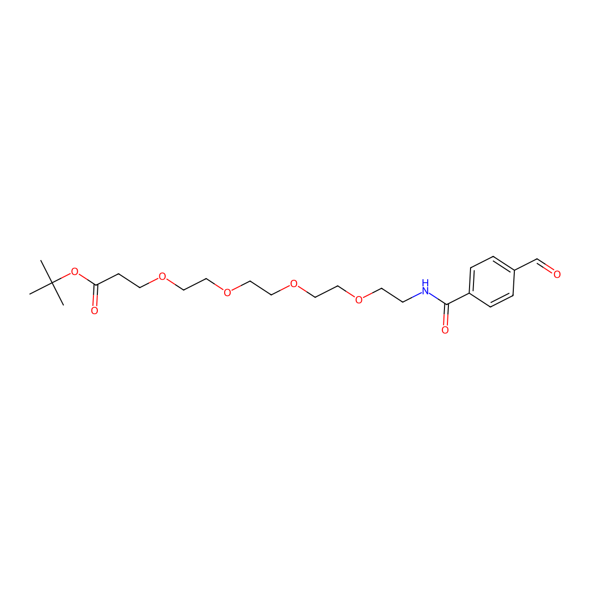 Ald-Ph-PEG4-t-butyl ester molecular structure, CAS 1807518-64-4