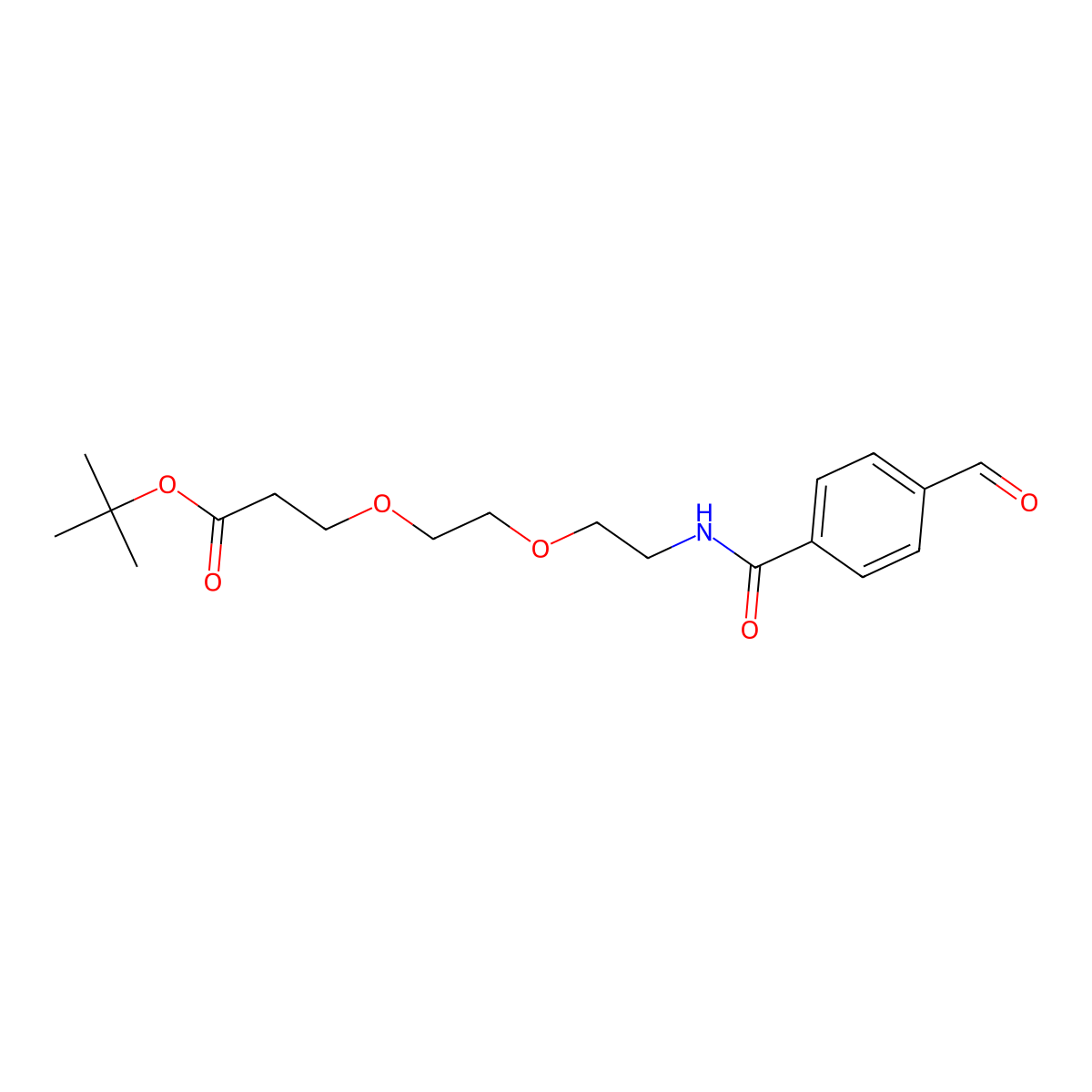 Ald-Ph-PEG2-t-butyl ester molecular structure, CAS 1807521-09-0
