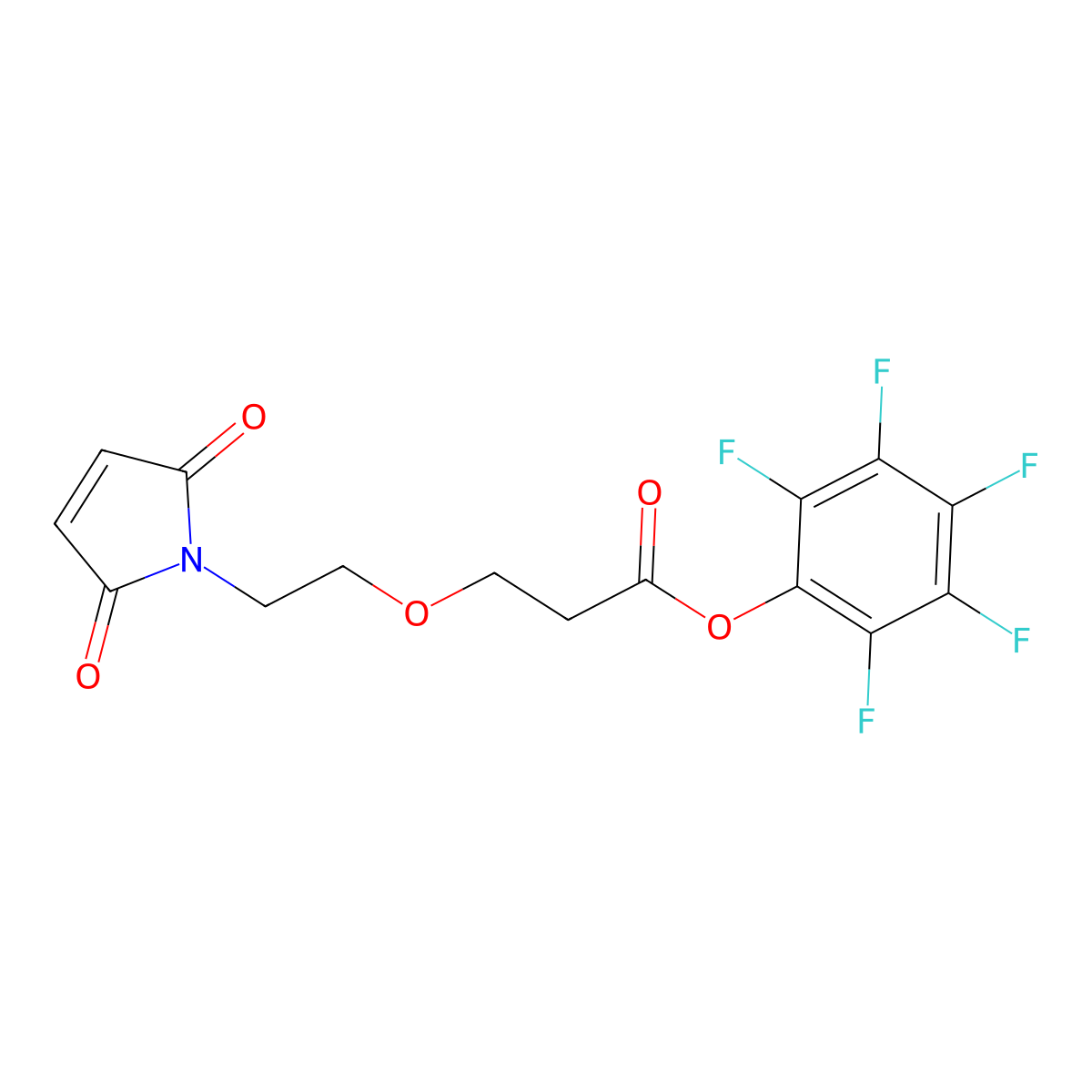 Mal-PEG1-PFP molecular structure, CAS 1807530-08-0