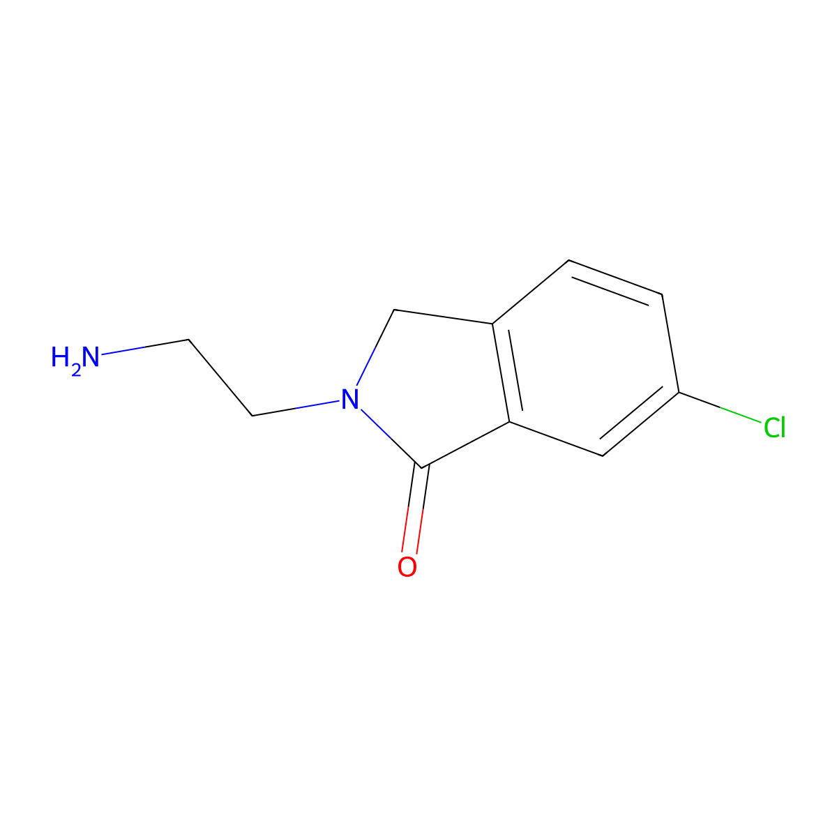 2-(2-Aminoethyl)-6-chloroisoindolin-1-one molecular structure, CAS 1807534-81-1