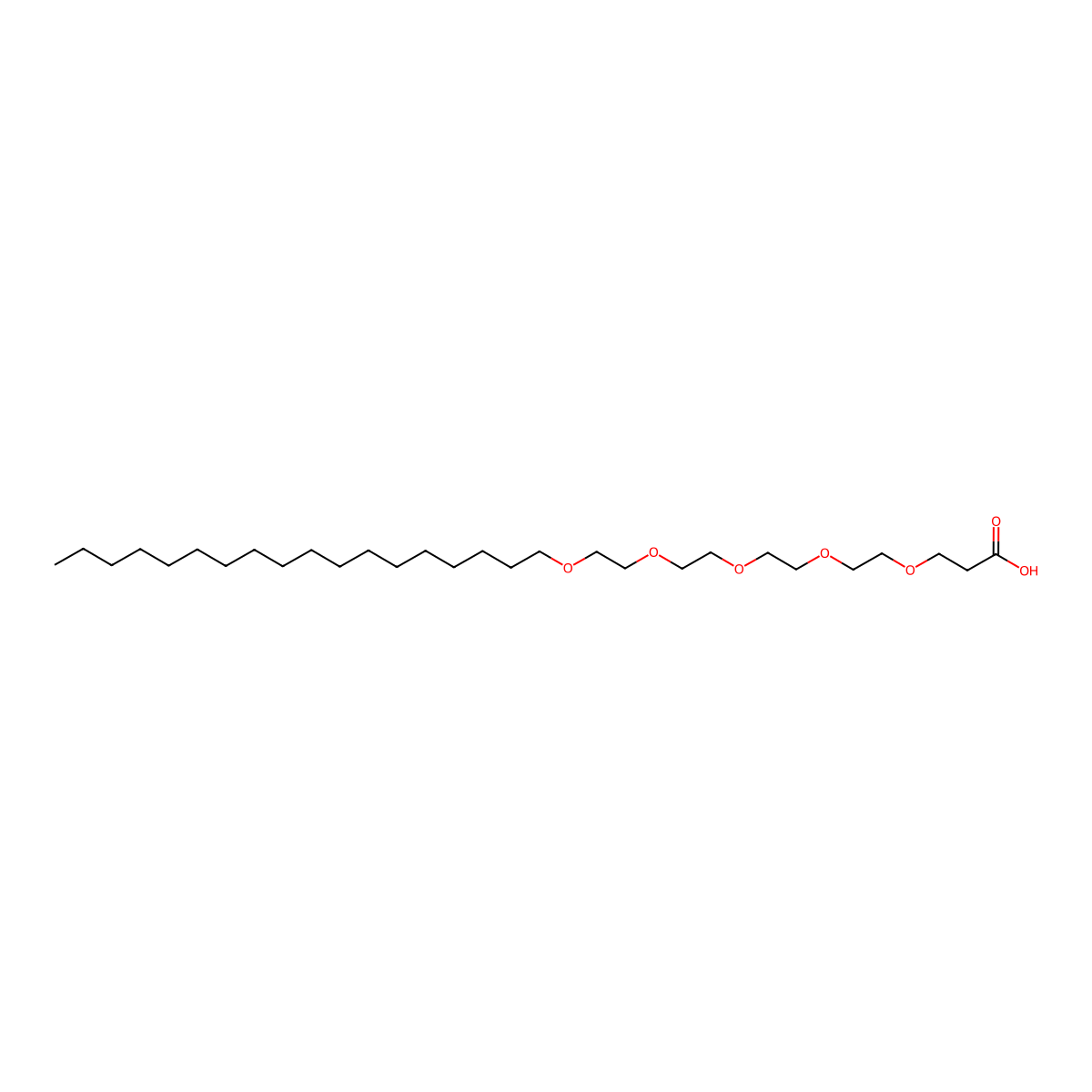 C18-PEG5-Acid molecular structure, CAS 1807534-83-3