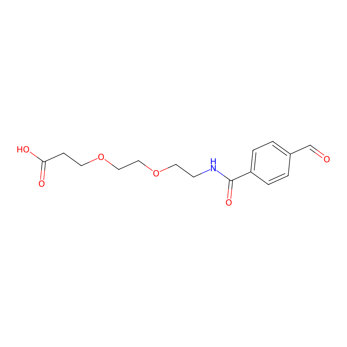 Ald-ph-peg2-acid molecular structure, CAS 1807534-84-4