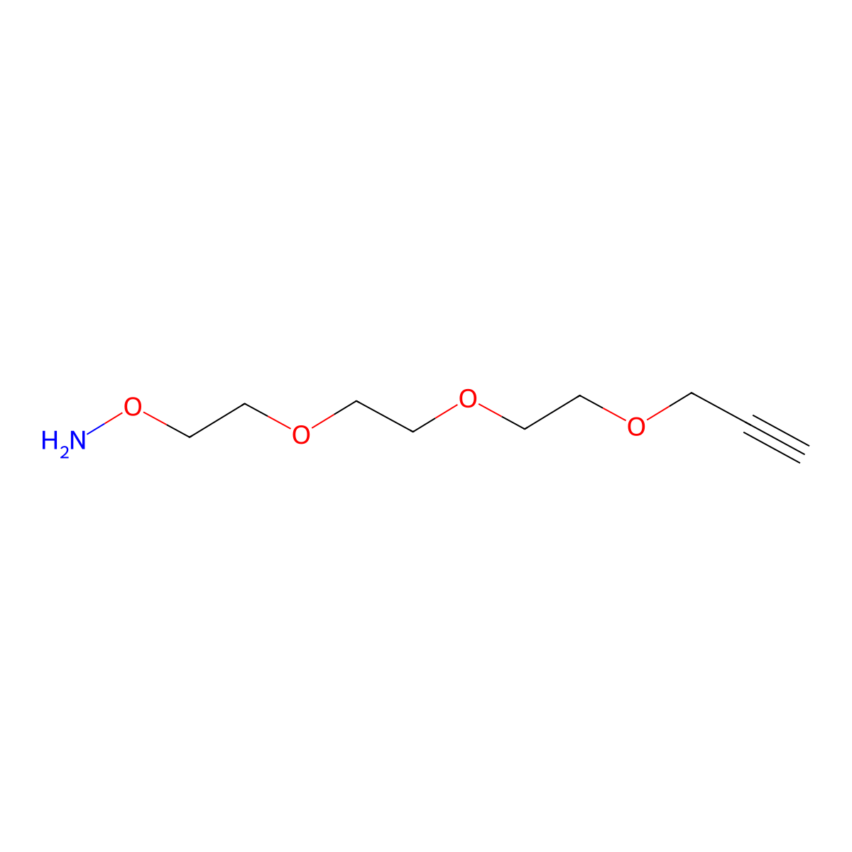 Aminooxy-PEG3-Propargyl molecular structure, CAS 1807537-27-4