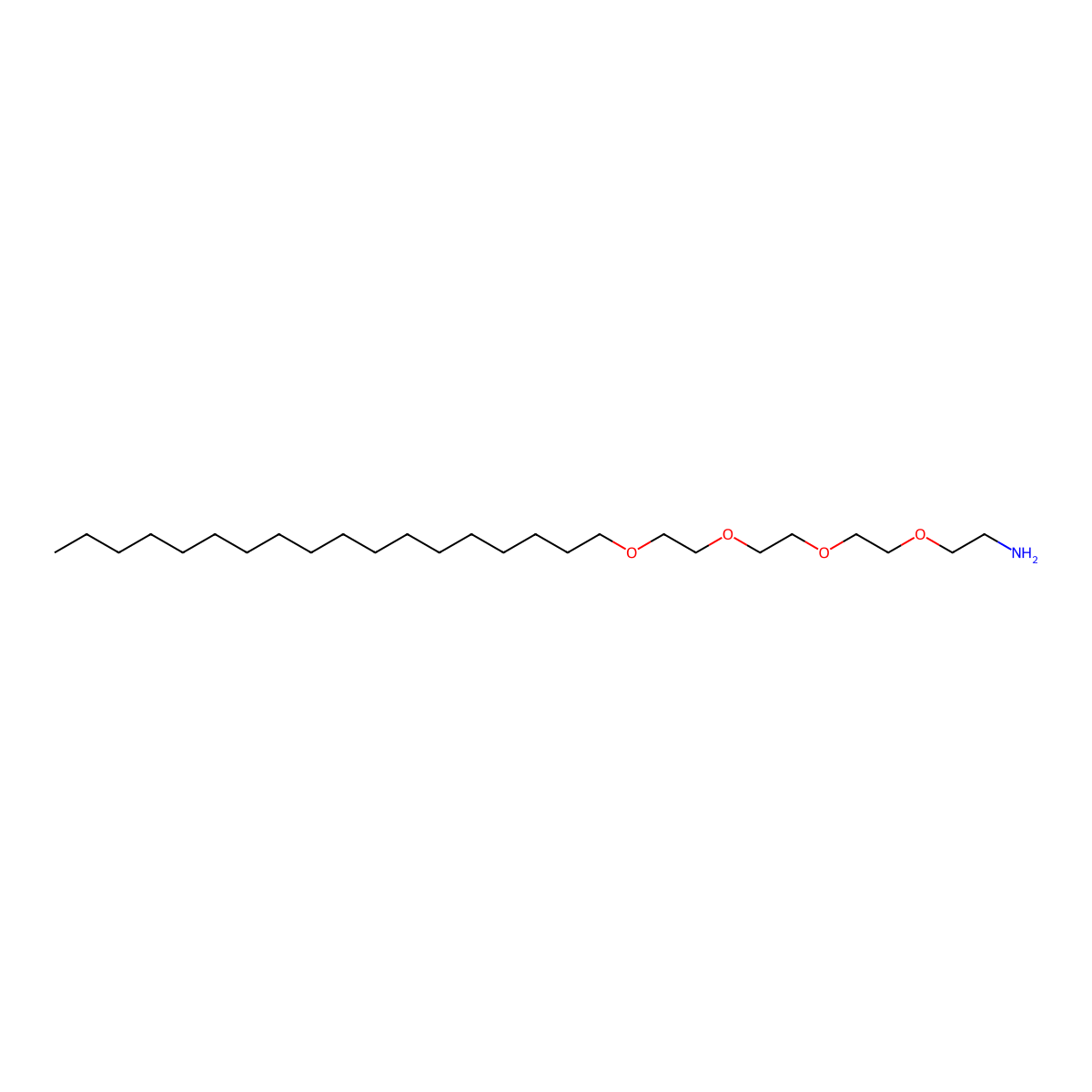 3,6,9,12-Tetraoxatriacontan-1-amine molecular structure, CAS 1807537-36-5