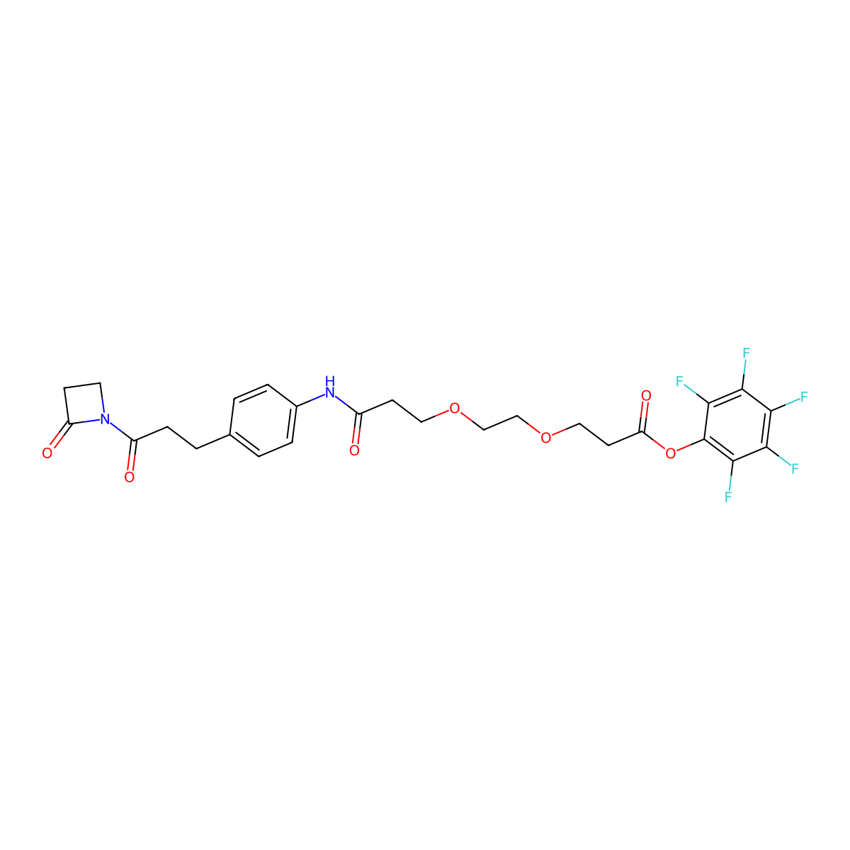 Azd-peg2-pfp molecular structure, CAS 1807537-41-2